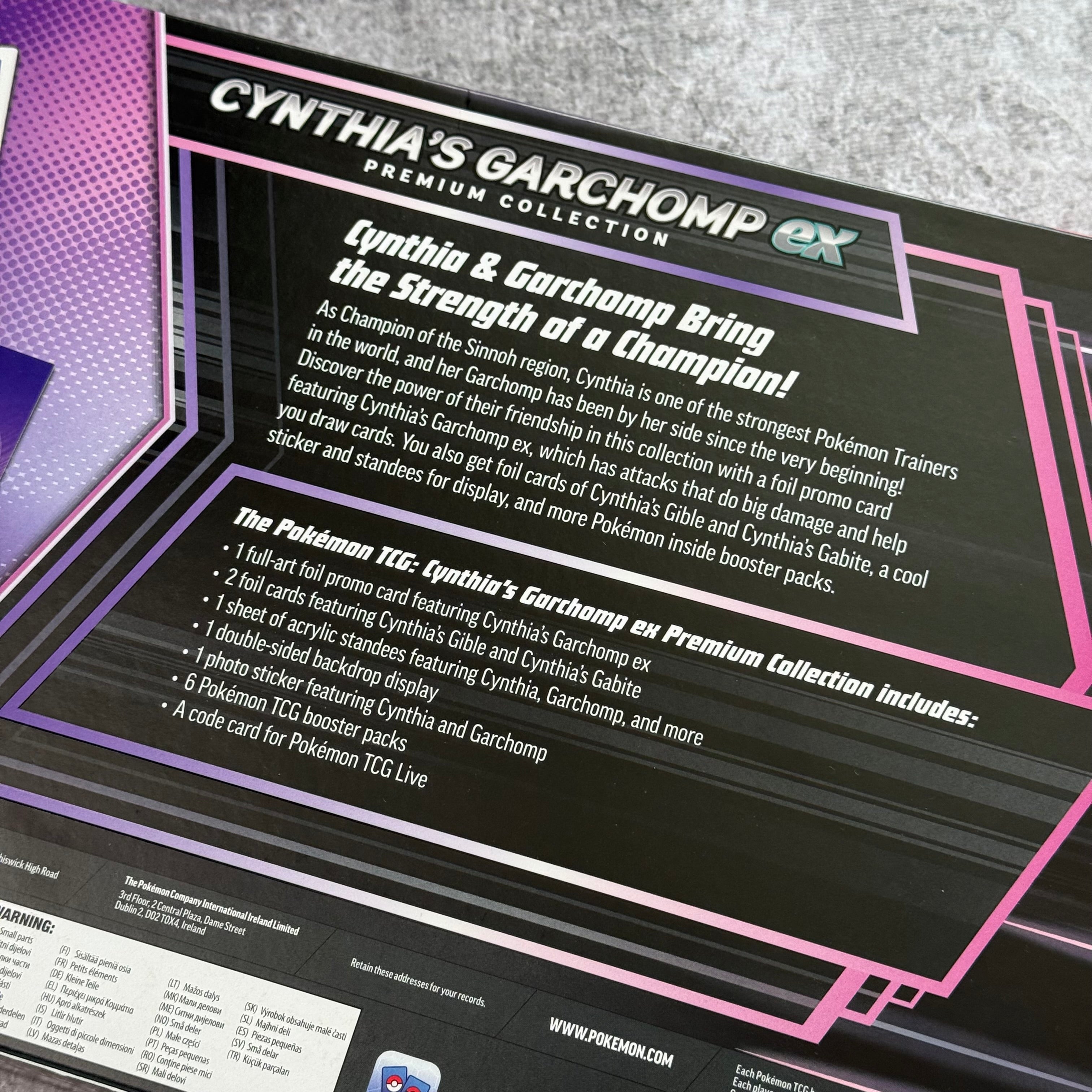 Cynthia’s Garchomp Ex Premium Collection