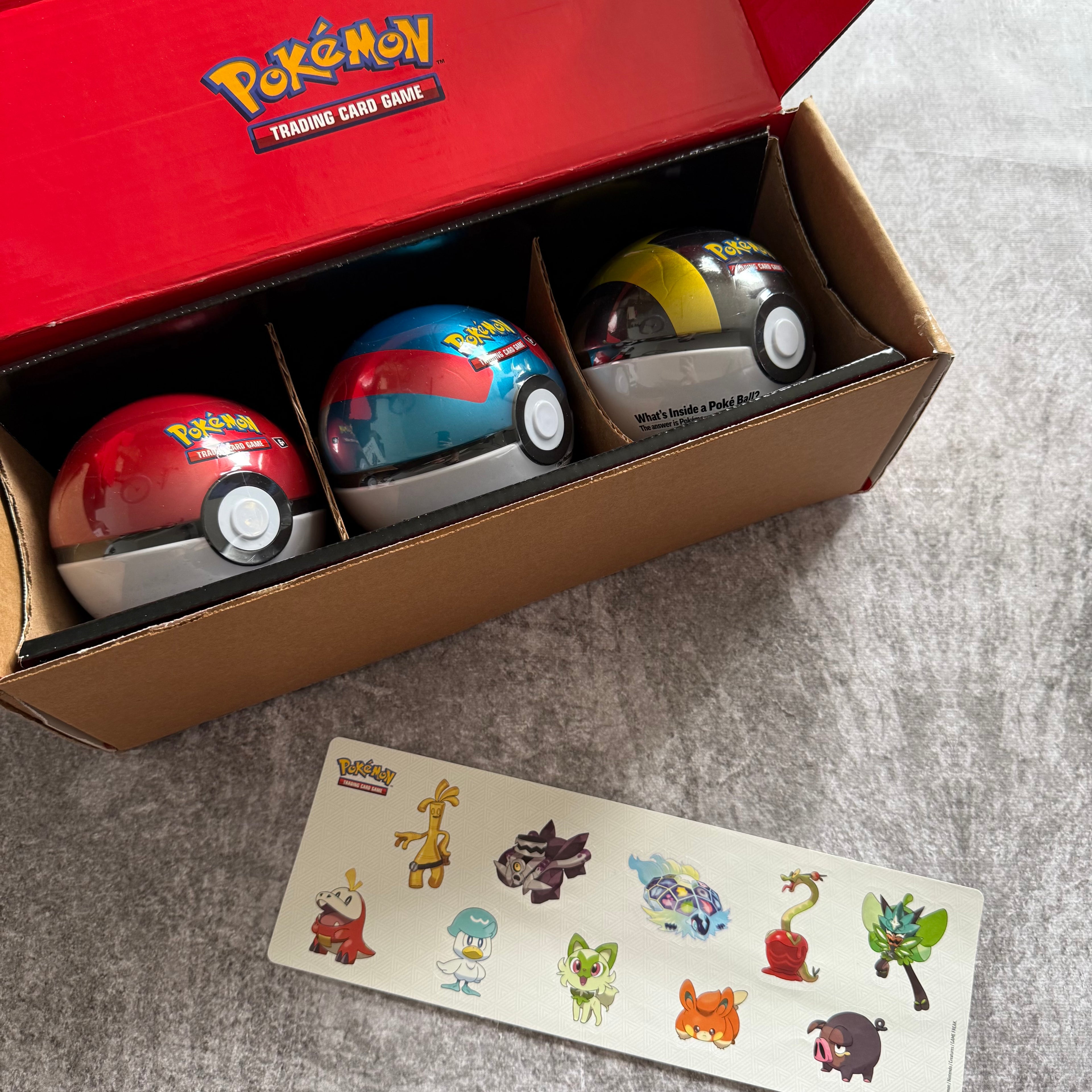 Set de 3 - Pokeball, Greatball y Ultraball