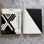 VaultX 16-Pocket Exo-Tec Zip Binder SV10.5 Black White (EDICION LIMITADA)