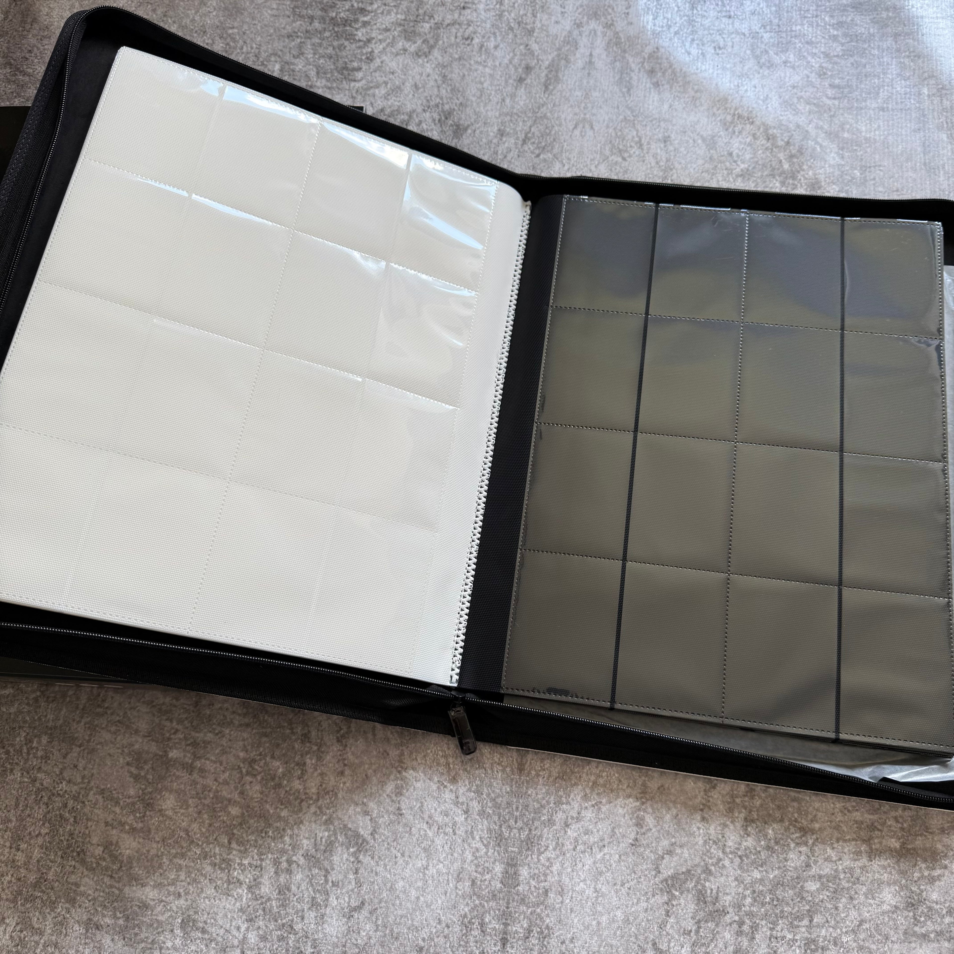 VaultX 16-Pocket Exo-Tec Zip Binder SV10.5 Black White (EDICION LIMITADA)