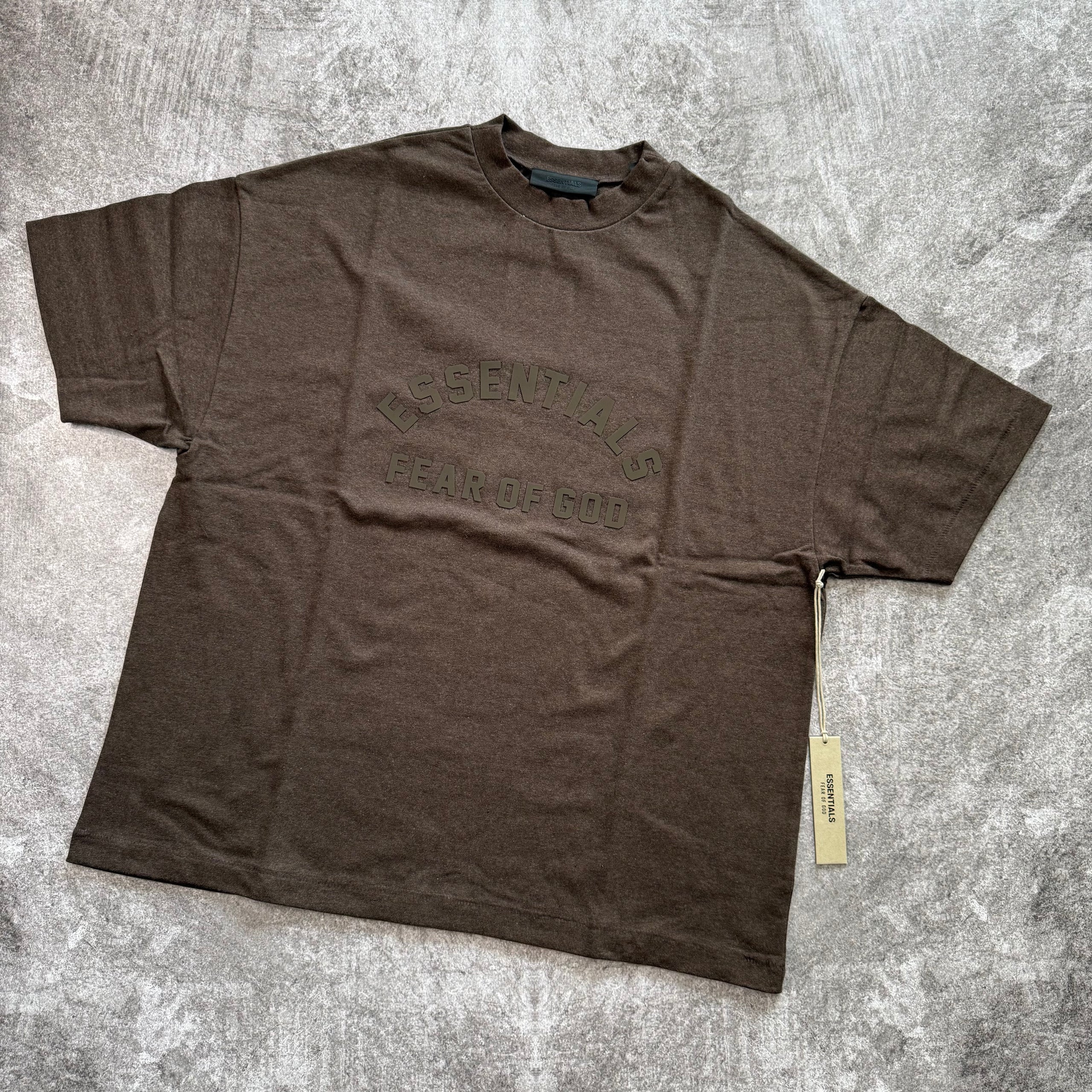 Remera Essentials "Bonded" - Heather wood