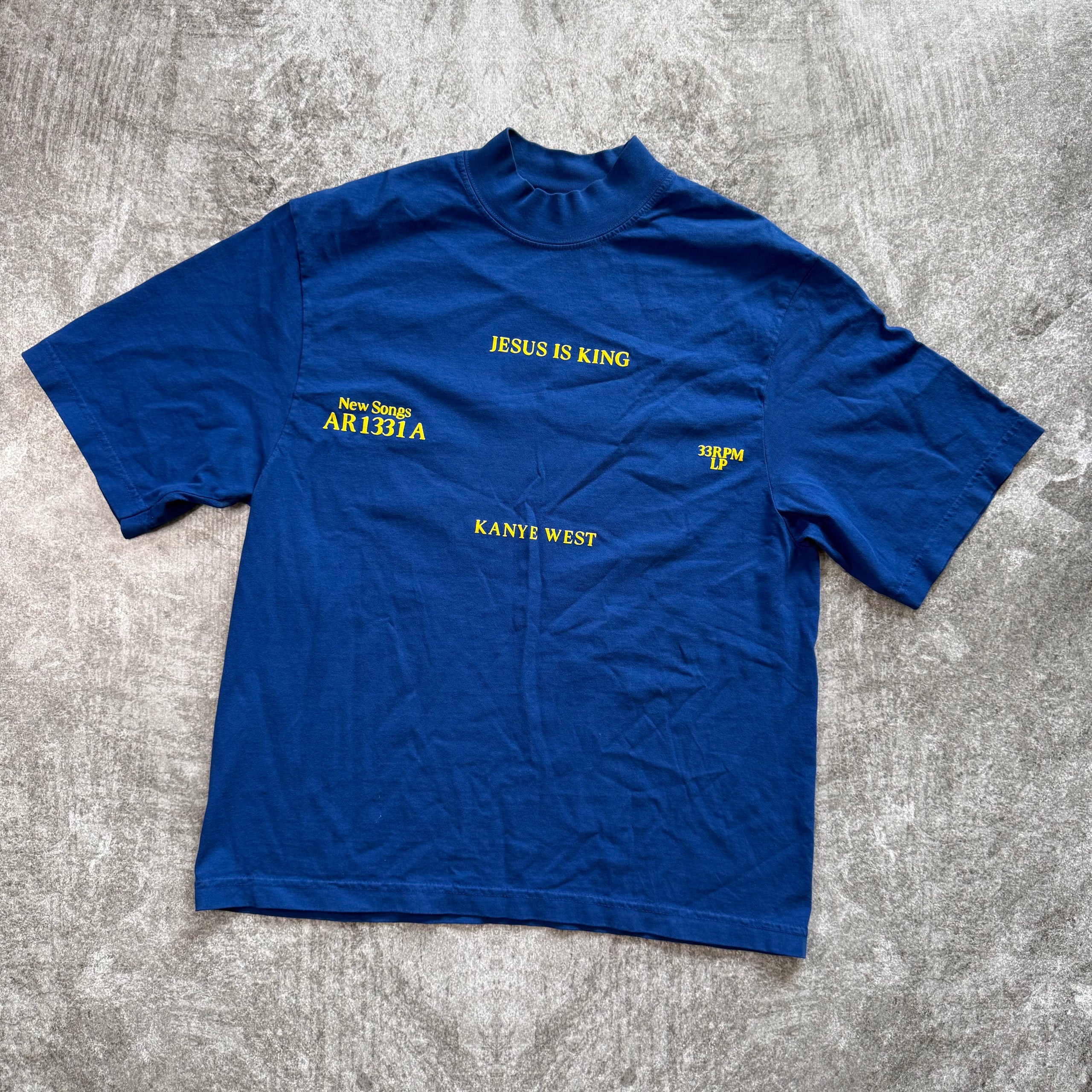 Kanye West Jesus Is King Vinyl I T-shirt - Blue (PE)