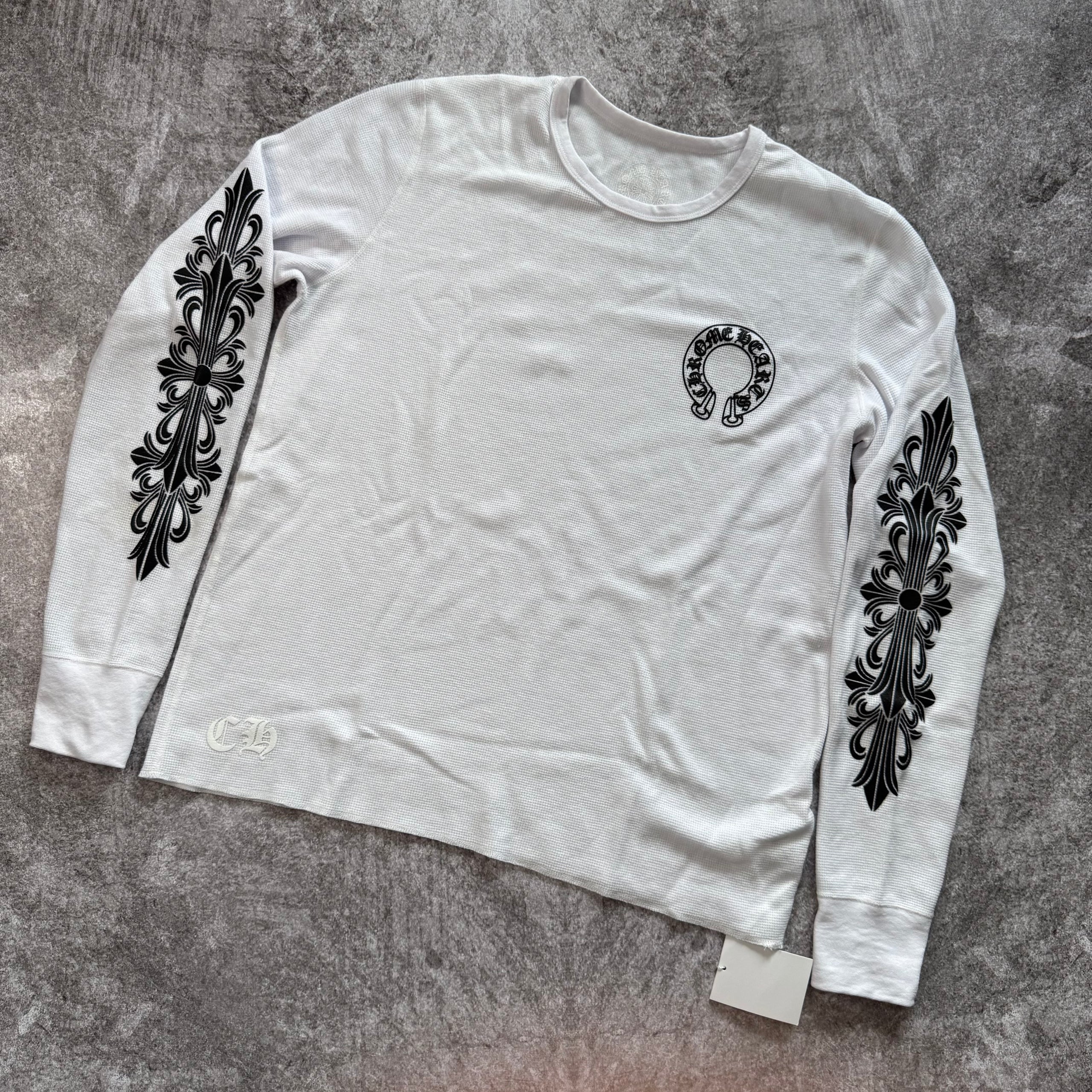 Long Sleeve Shirt Chrome Heart - White (SE)
