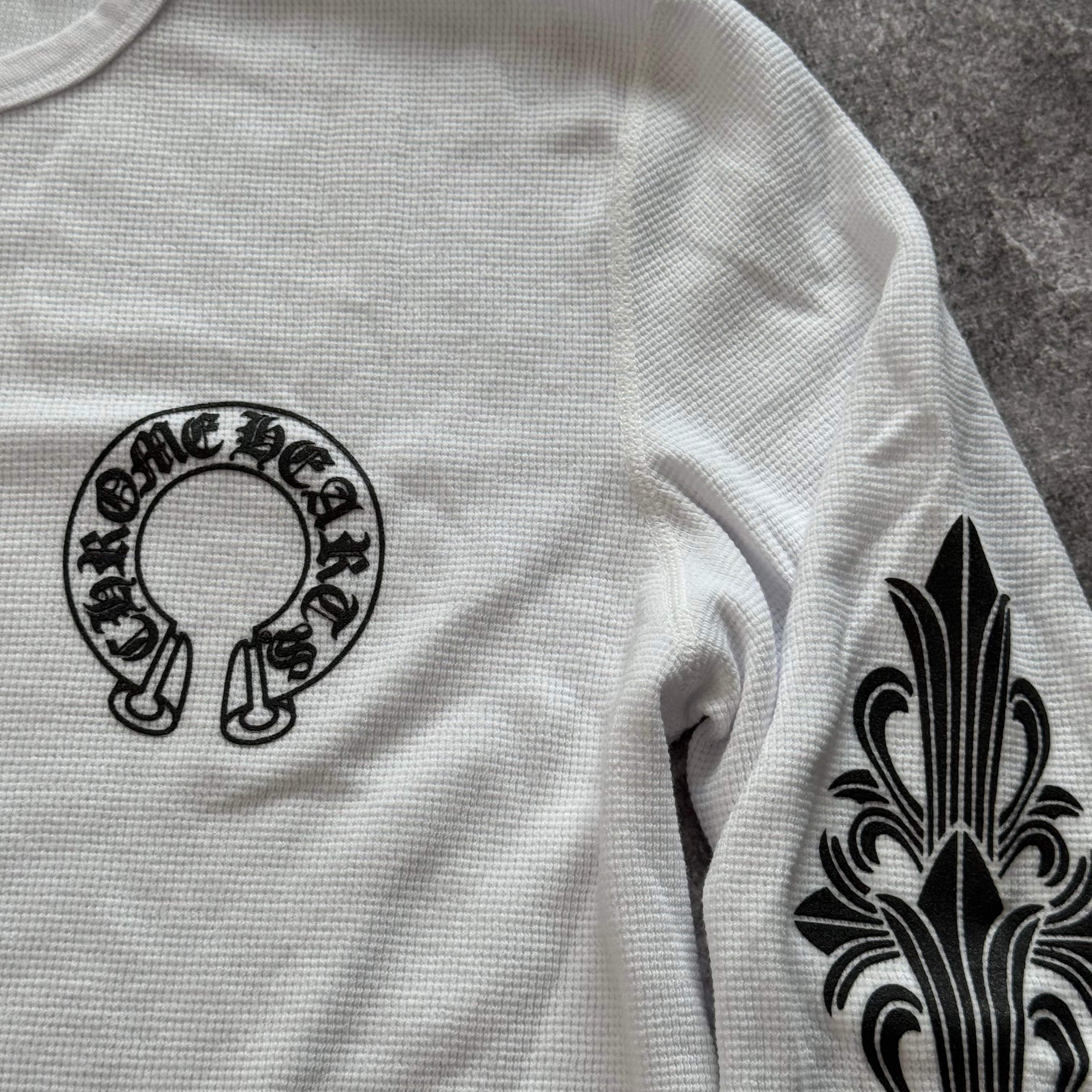 Long Sleeve Shirt Chrome Heart - White (SE)