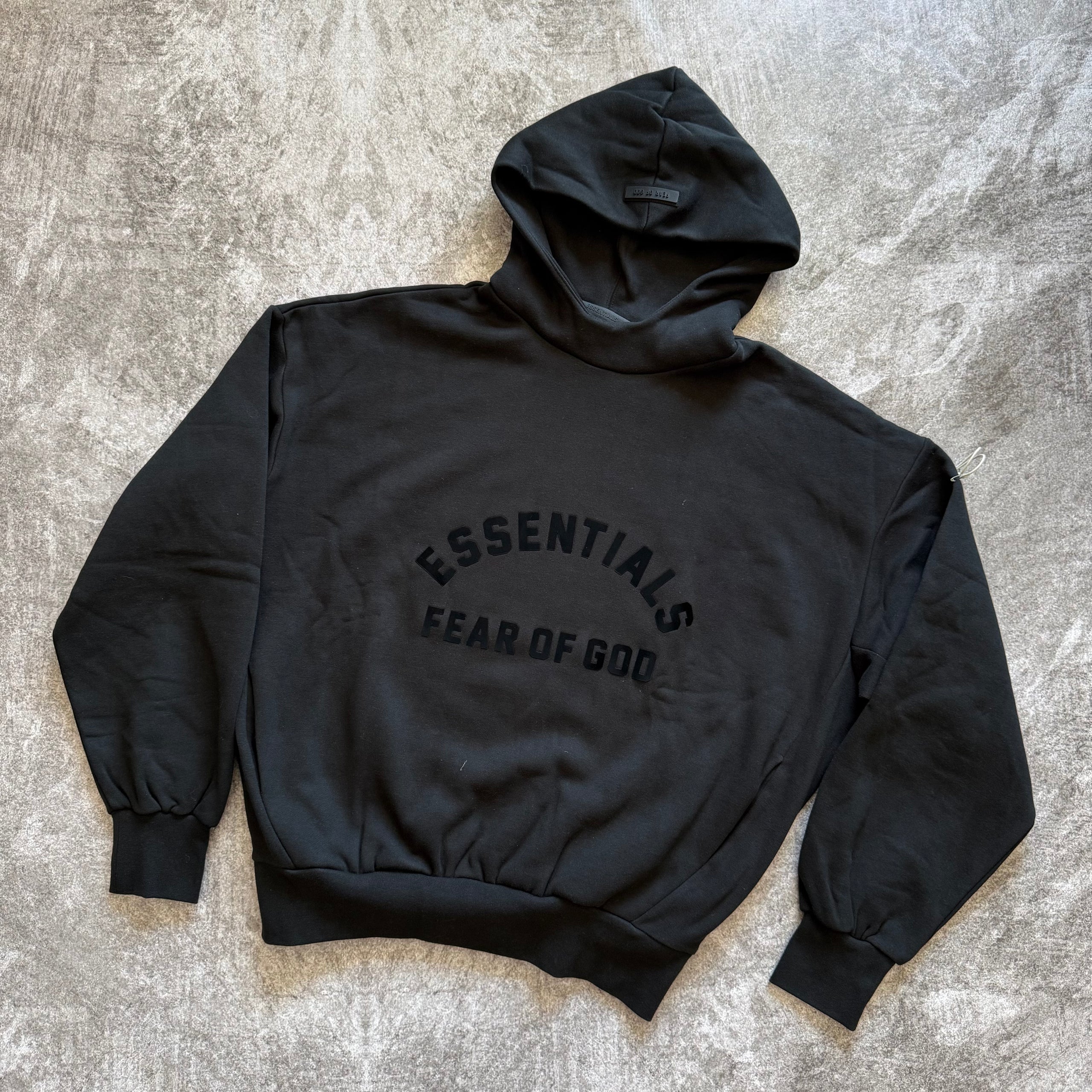 Hoodie Essentials "bonded" - Jet black (IV)