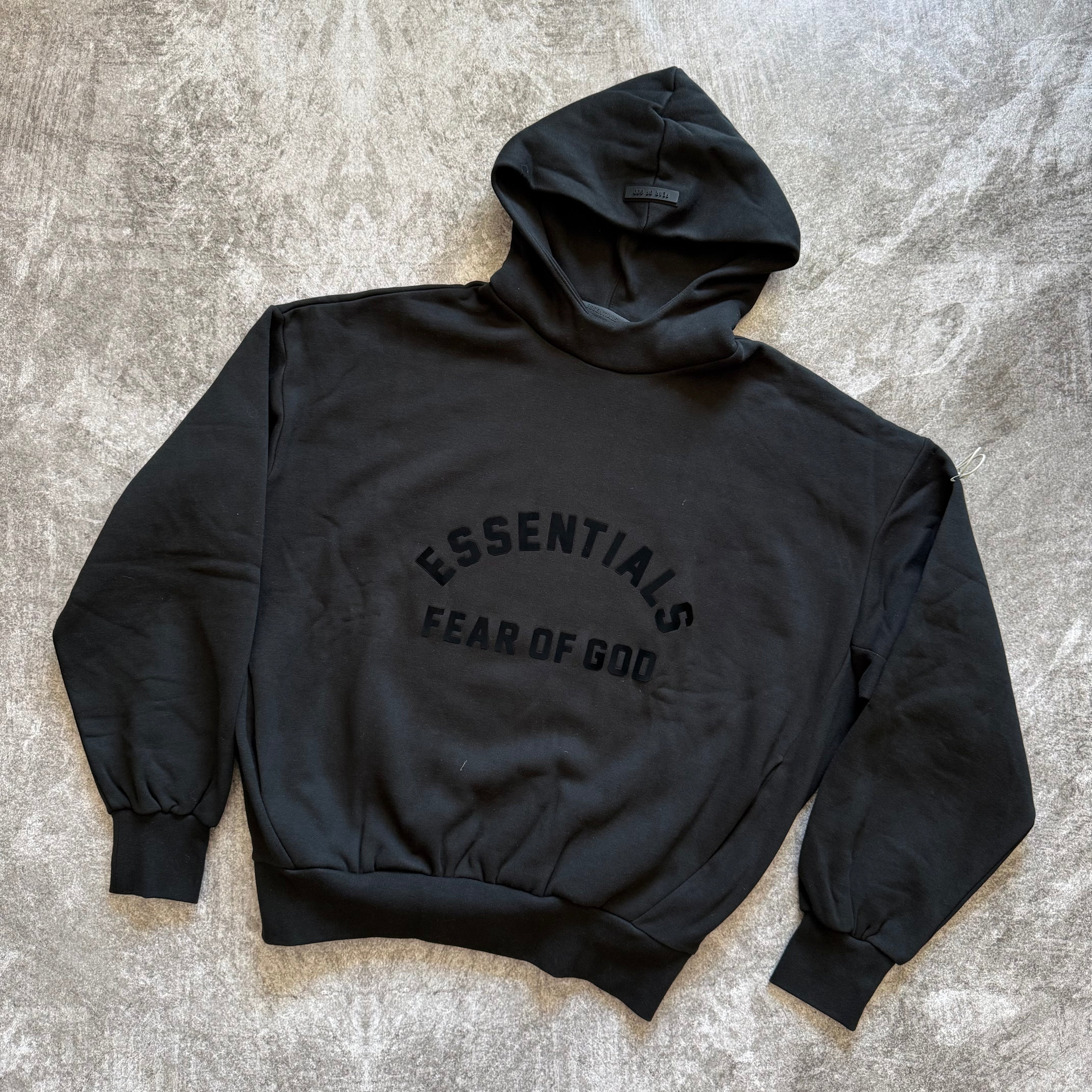 Hoodie Essentials "bonded" - Jet black (IV)