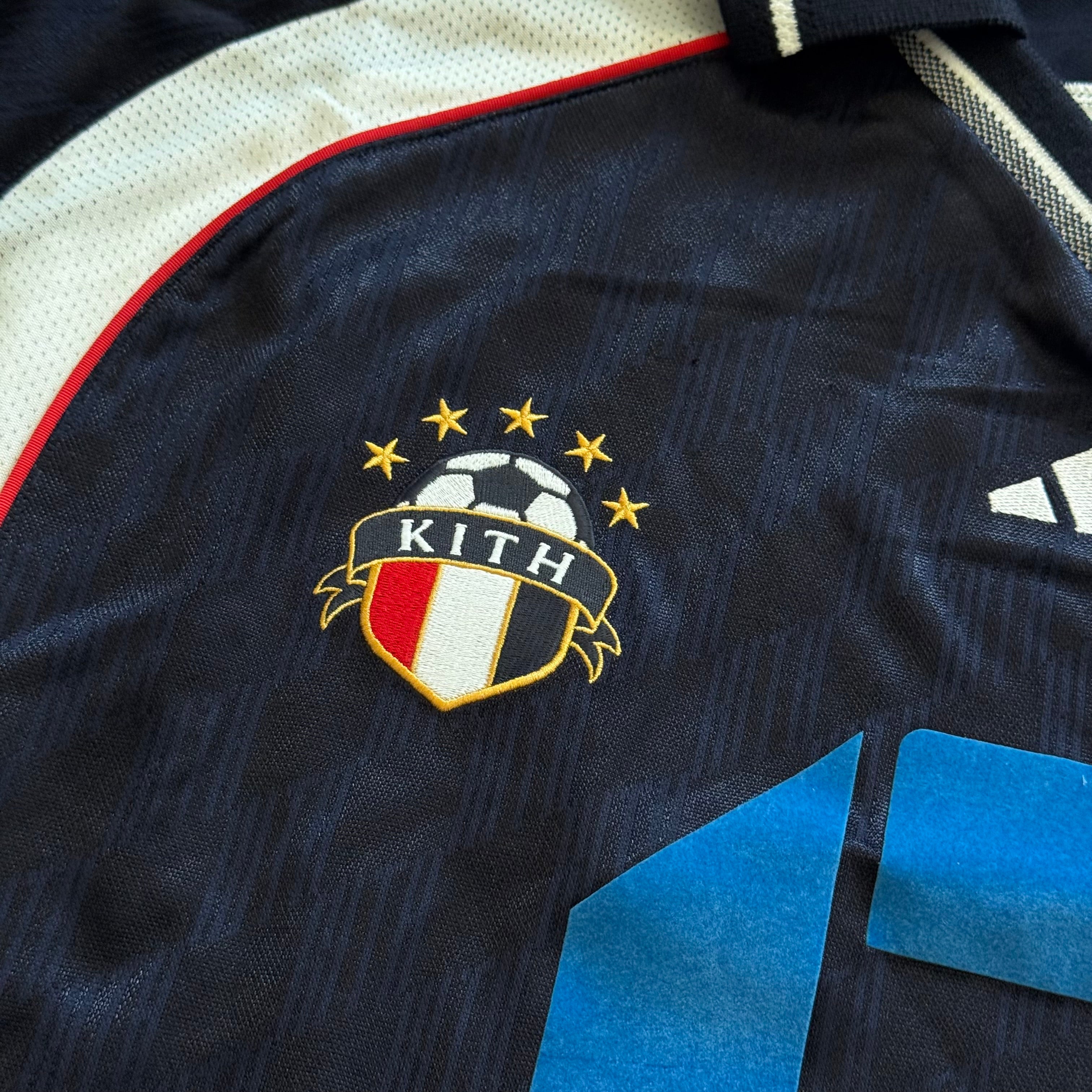 Jersey KITH x Adidas Football "Chase long sleeve" - Legend ink