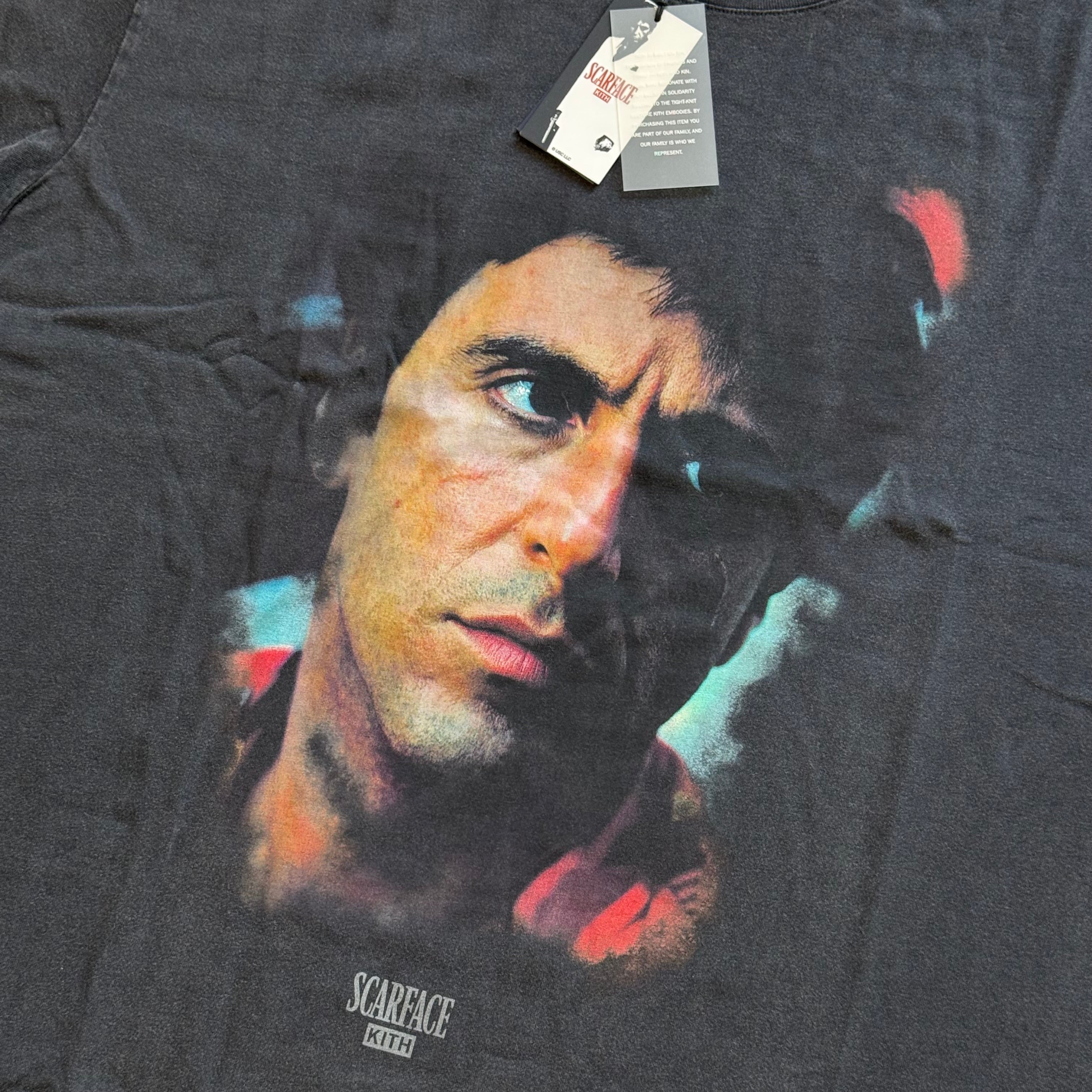 Kith for Scarface Tony Portrait Vintage Tee - Black