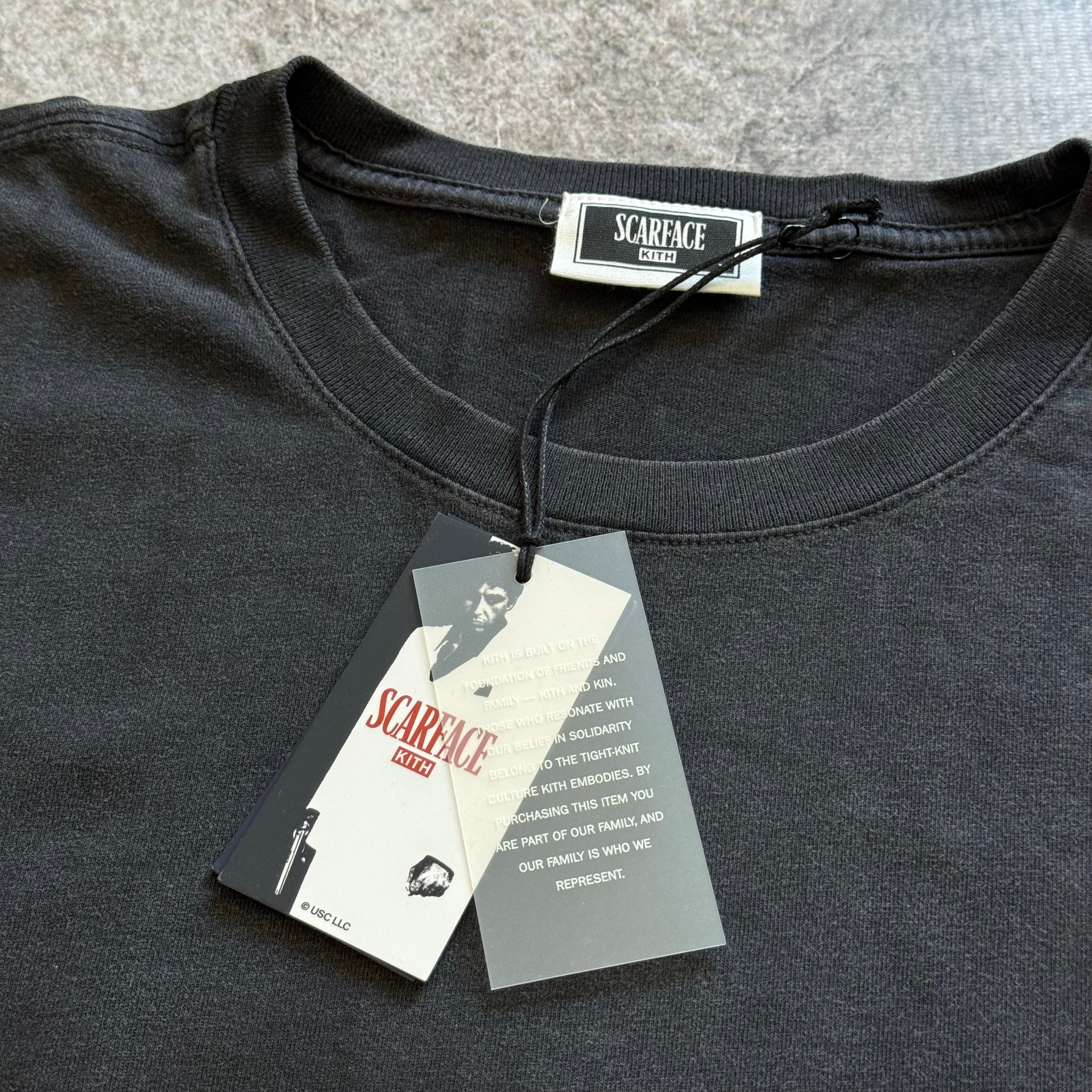 Kith for Scarface Tony Portrait Vintage Tee - Black
