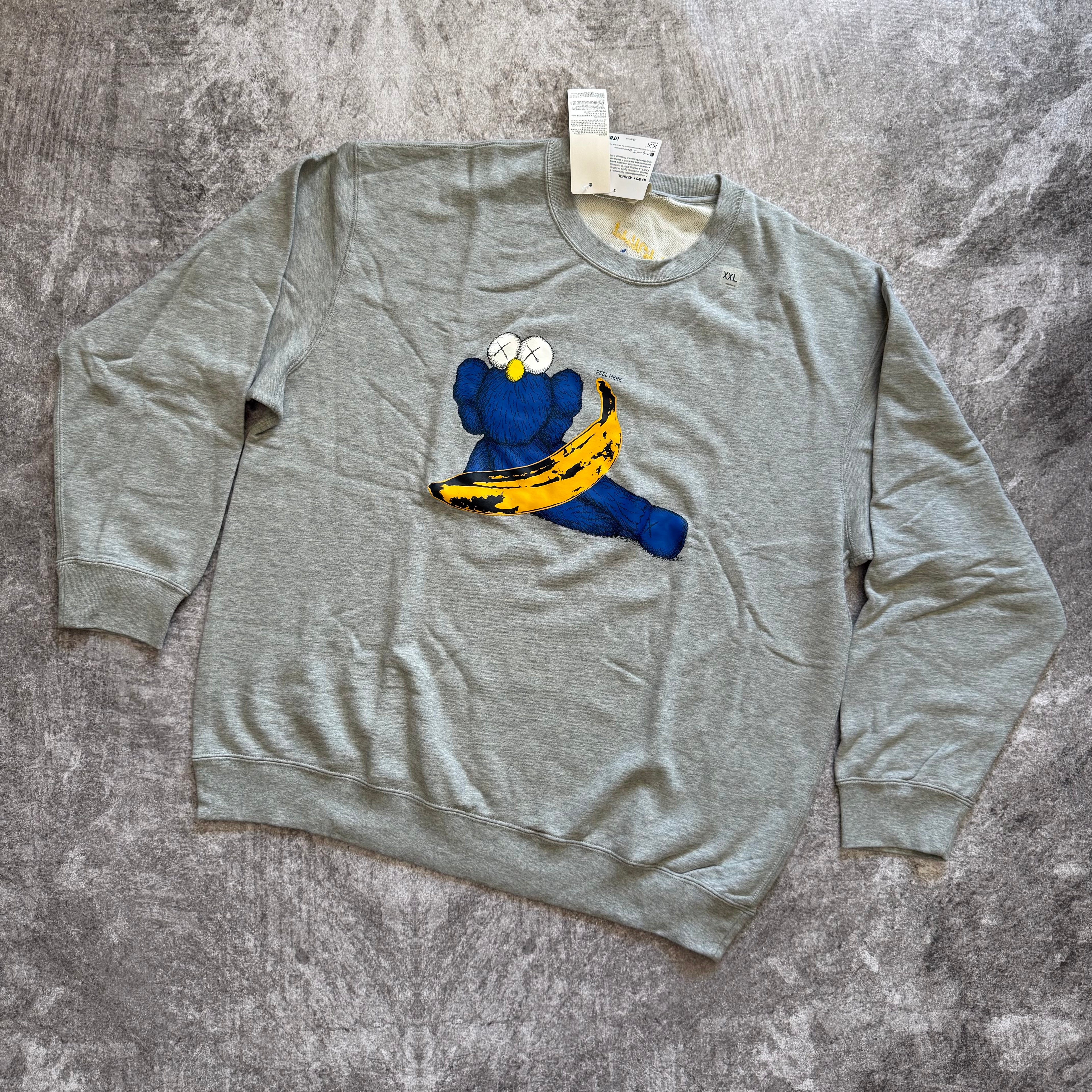Sweatshirt KAWS x Uniqlo Warhol "banana" - Asia sizing