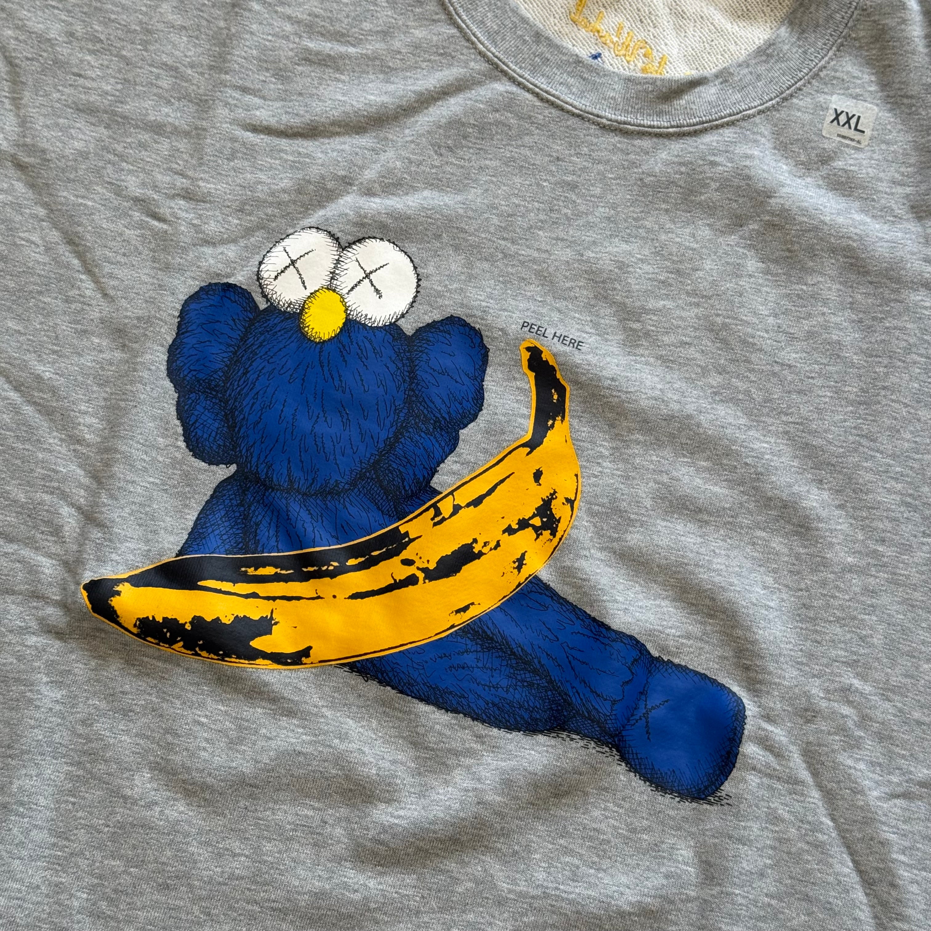 Sweatshirt KAWS x Uniqlo Warhol "banana" - Asia sizing