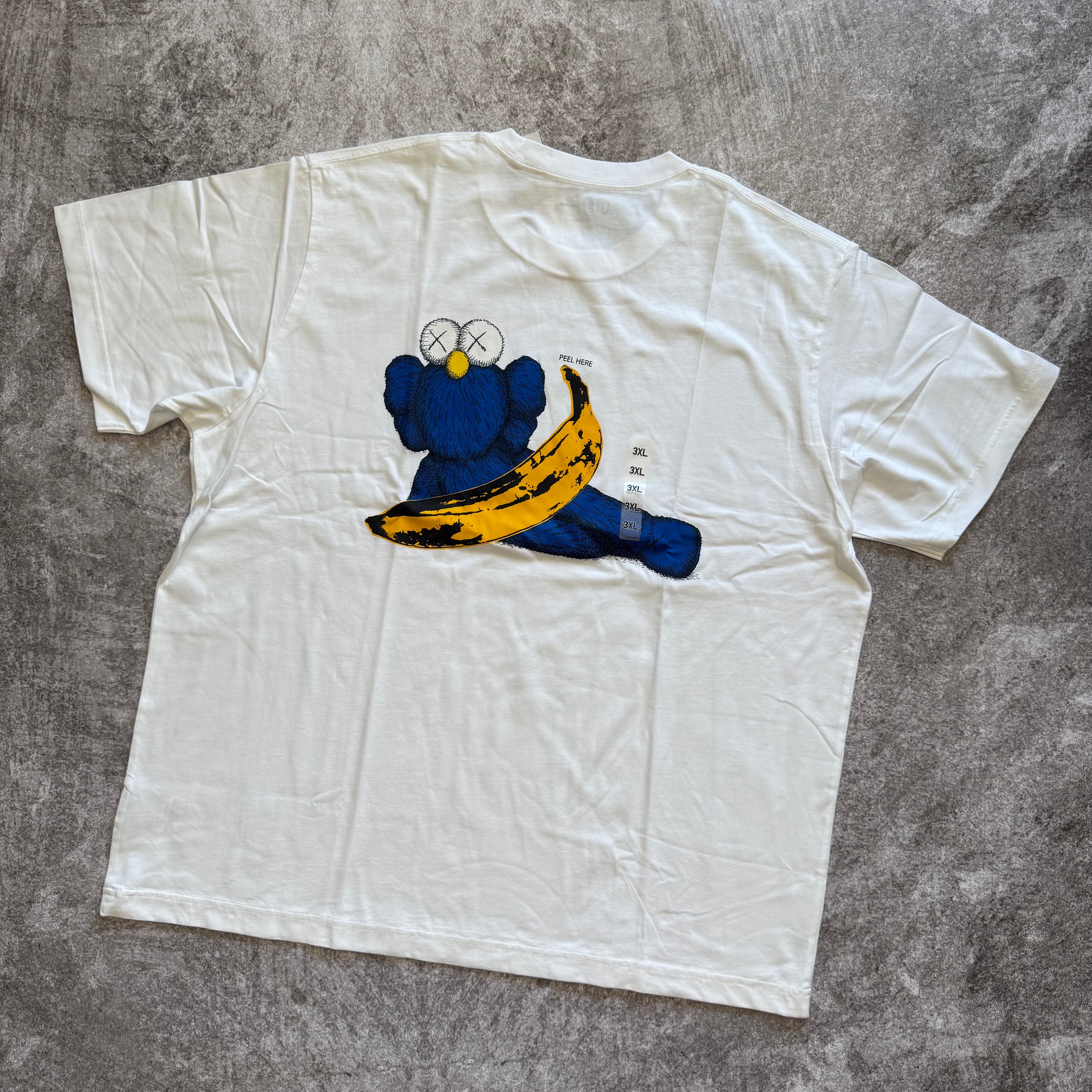 Remera KAWS x Uniqlo Warhol UT Graphic "Banana" - Asia sizing
