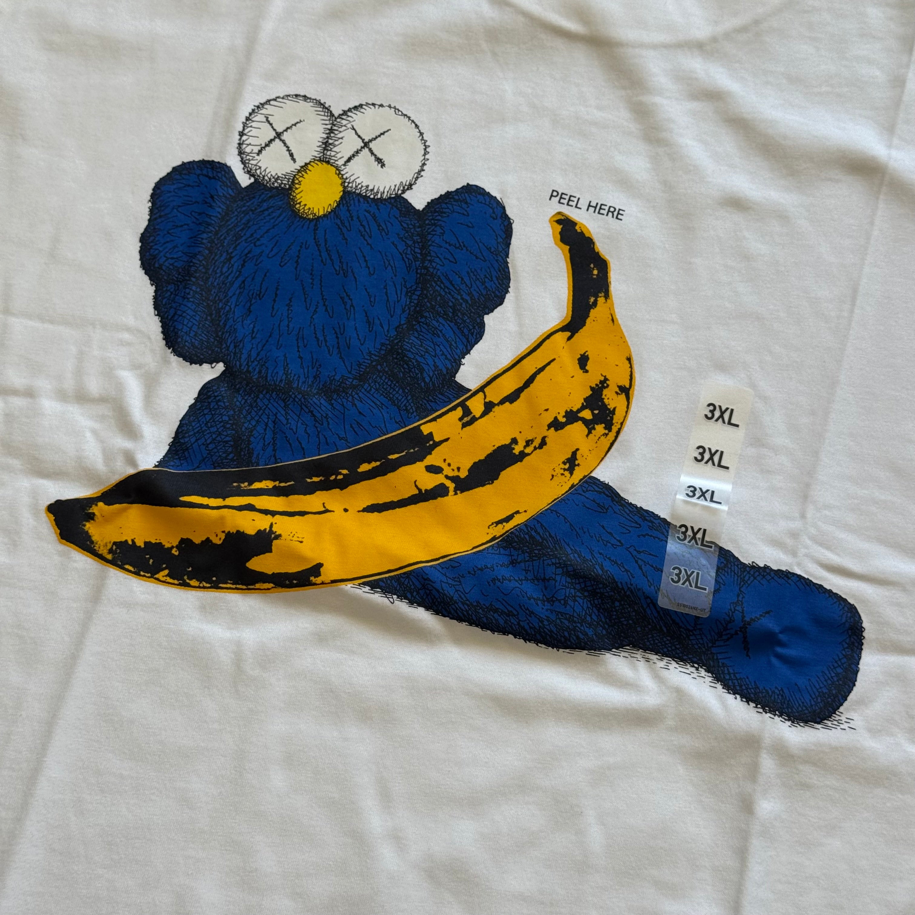 Remera KAWS x Uniqlo Warhol UT Graphic "Banana" - Asia sizing