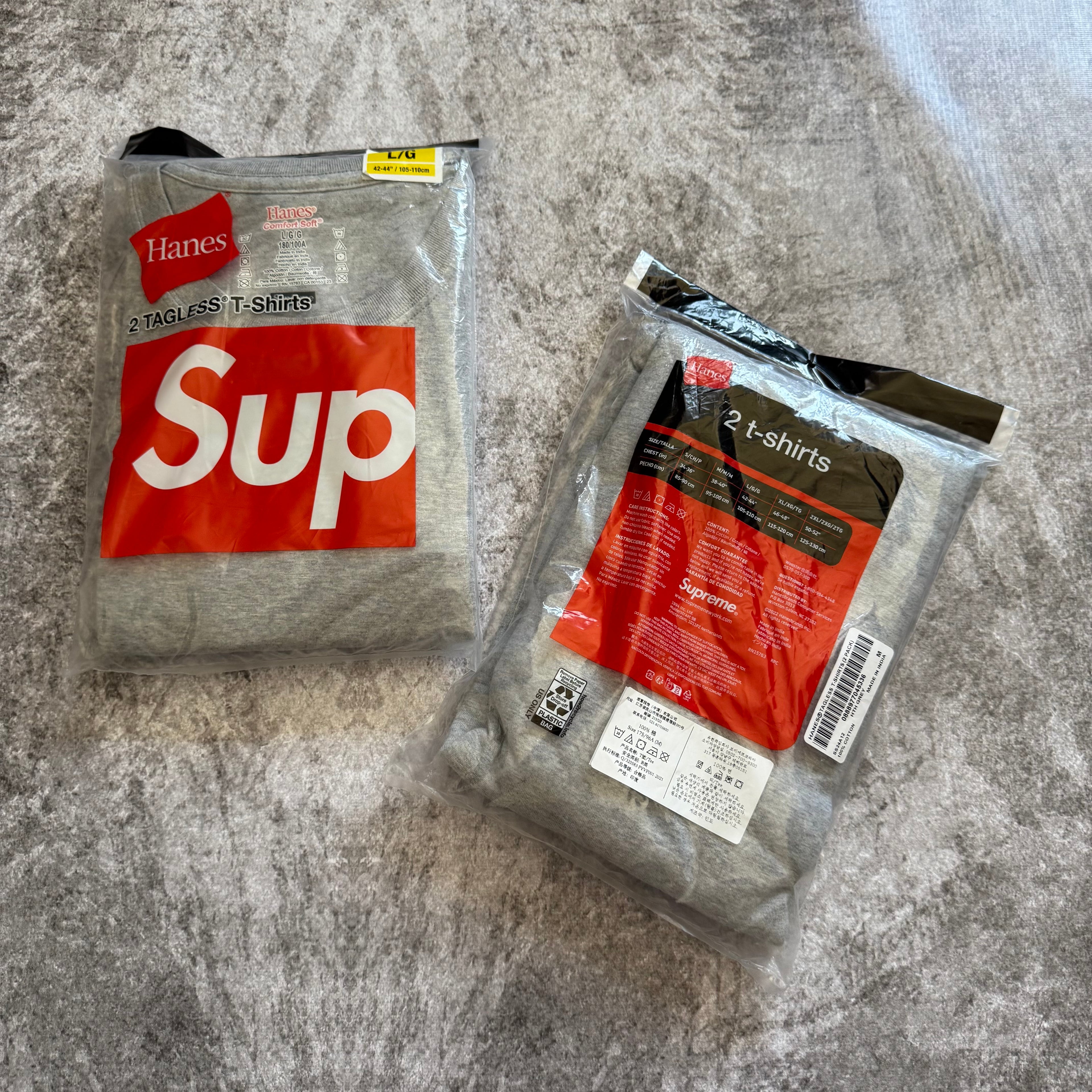 Supreme x Hanes T-shirt pack (x2)