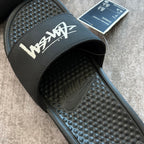 Nike x Stussy Slide "Benassi" - Black