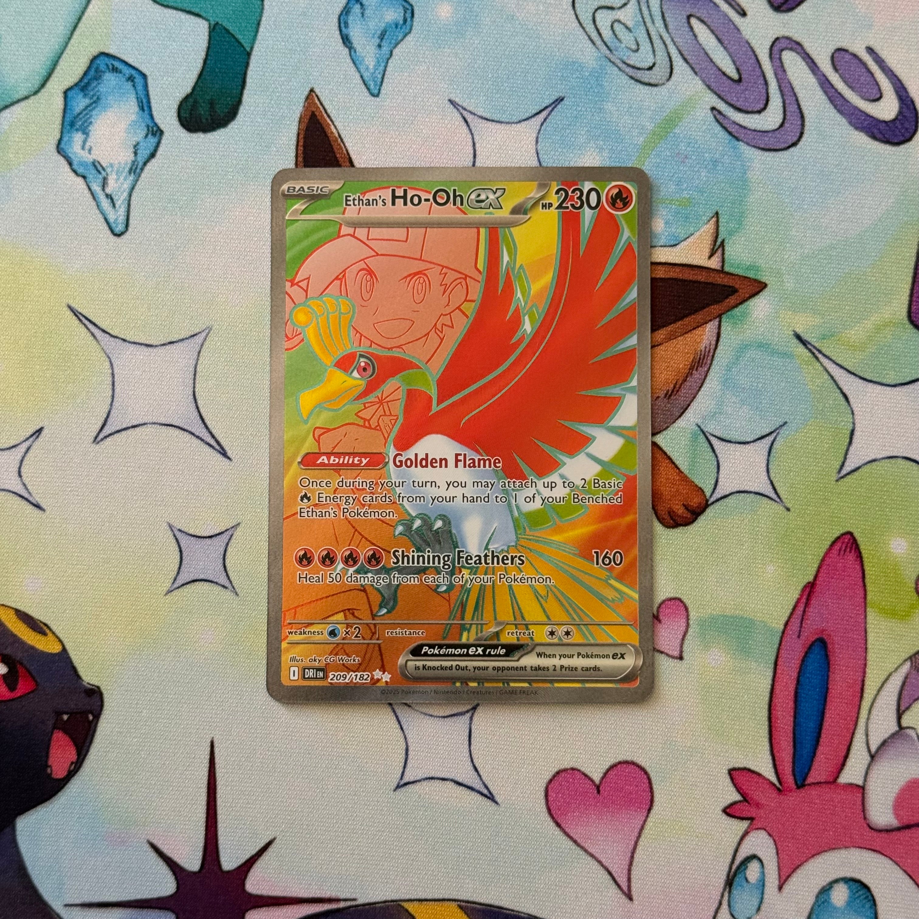 Ethan's Ho-Oh ex #209 Destined Rivals - Near mint