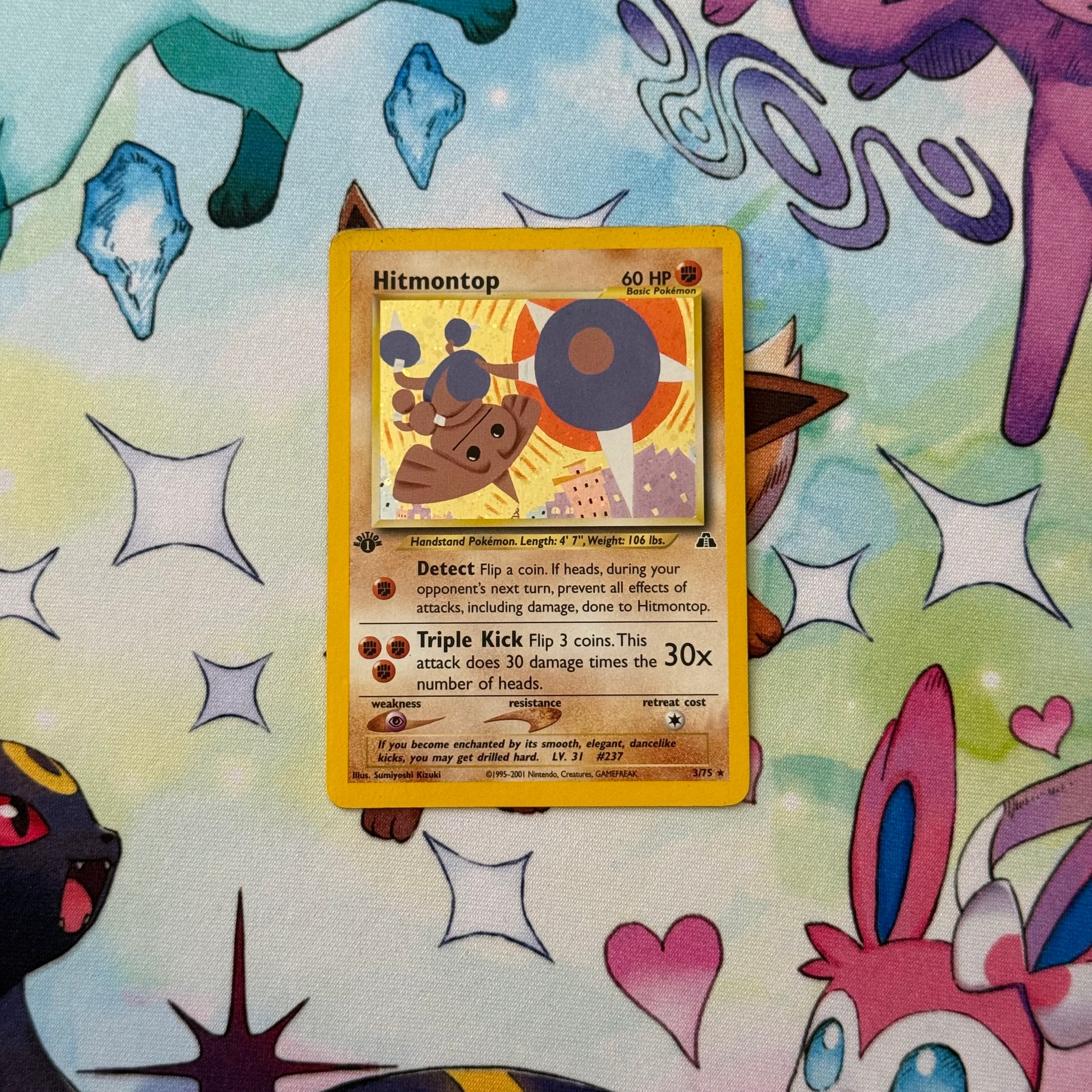 Hitmontop [1st Edition] #3 Neo Discovery - Moderately played