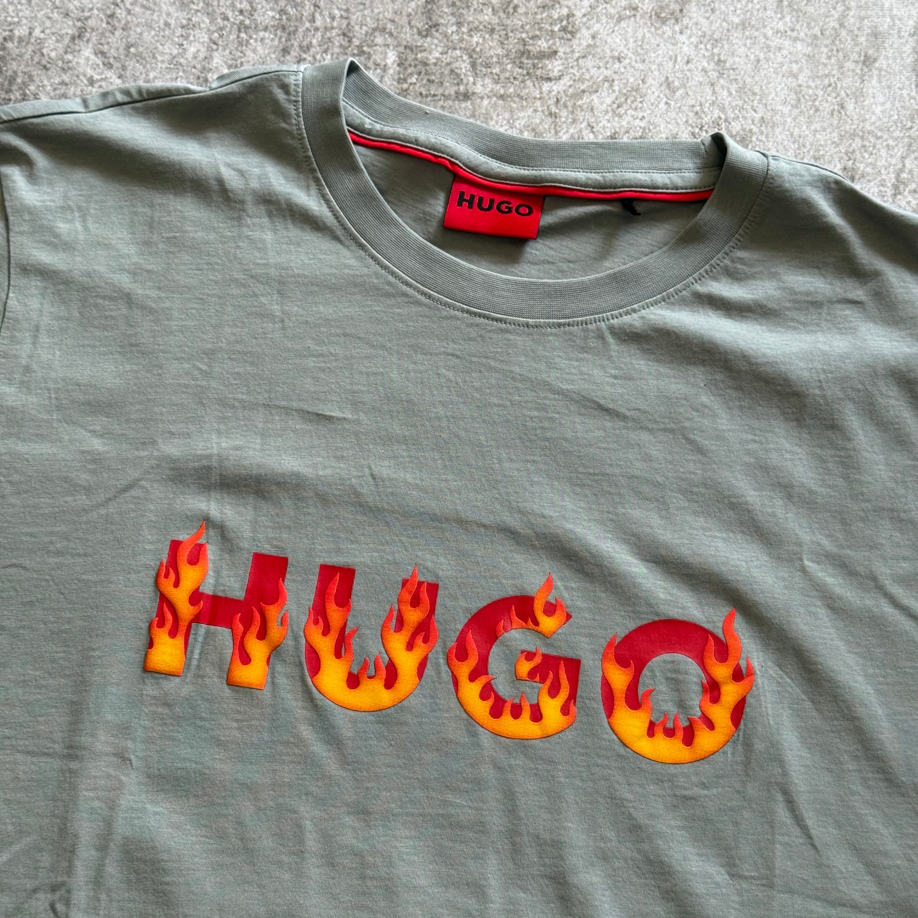Remera Hugo Boss "flame logo" (SE) - VNDS