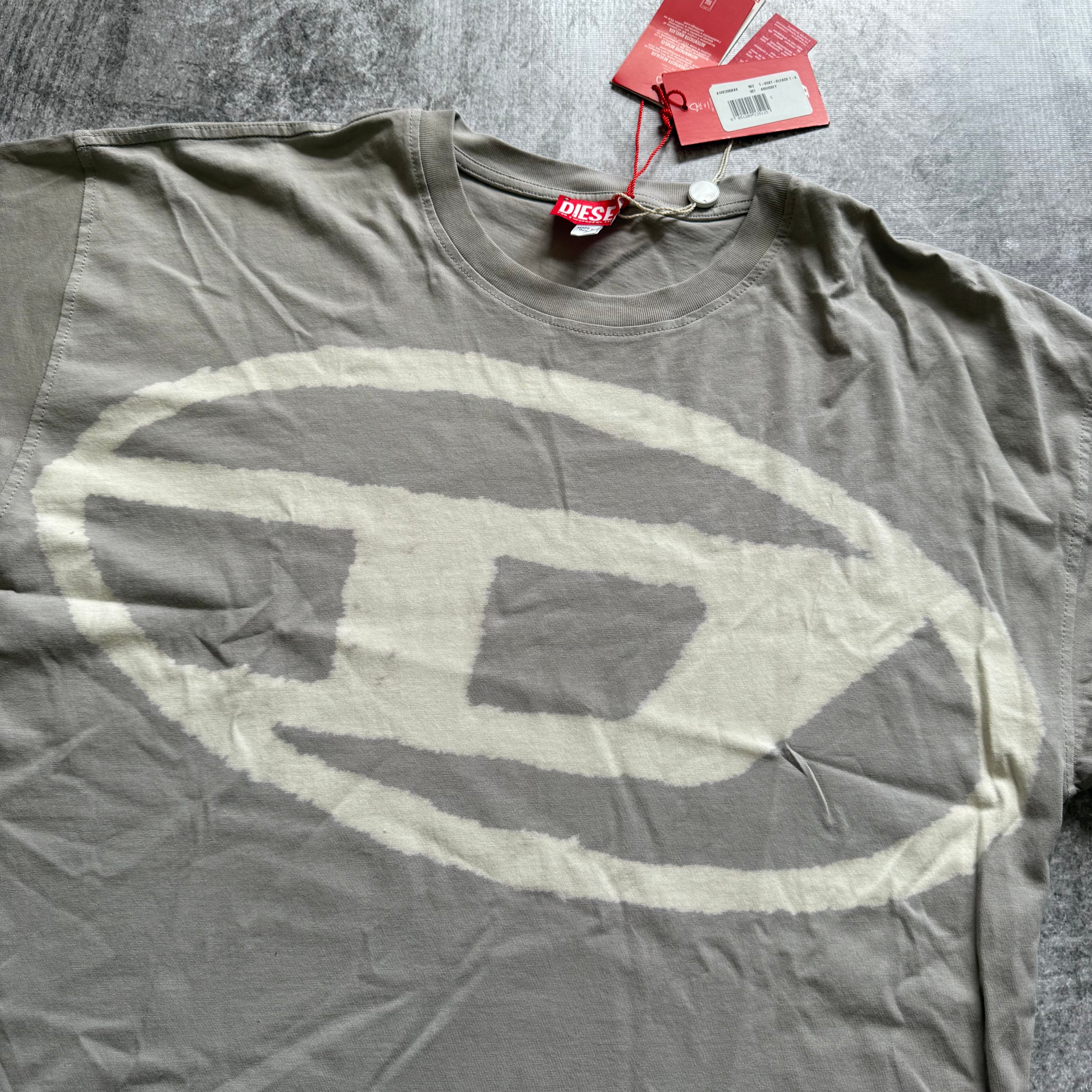 Remera Diesel "t-boxt-bleach" - Grey