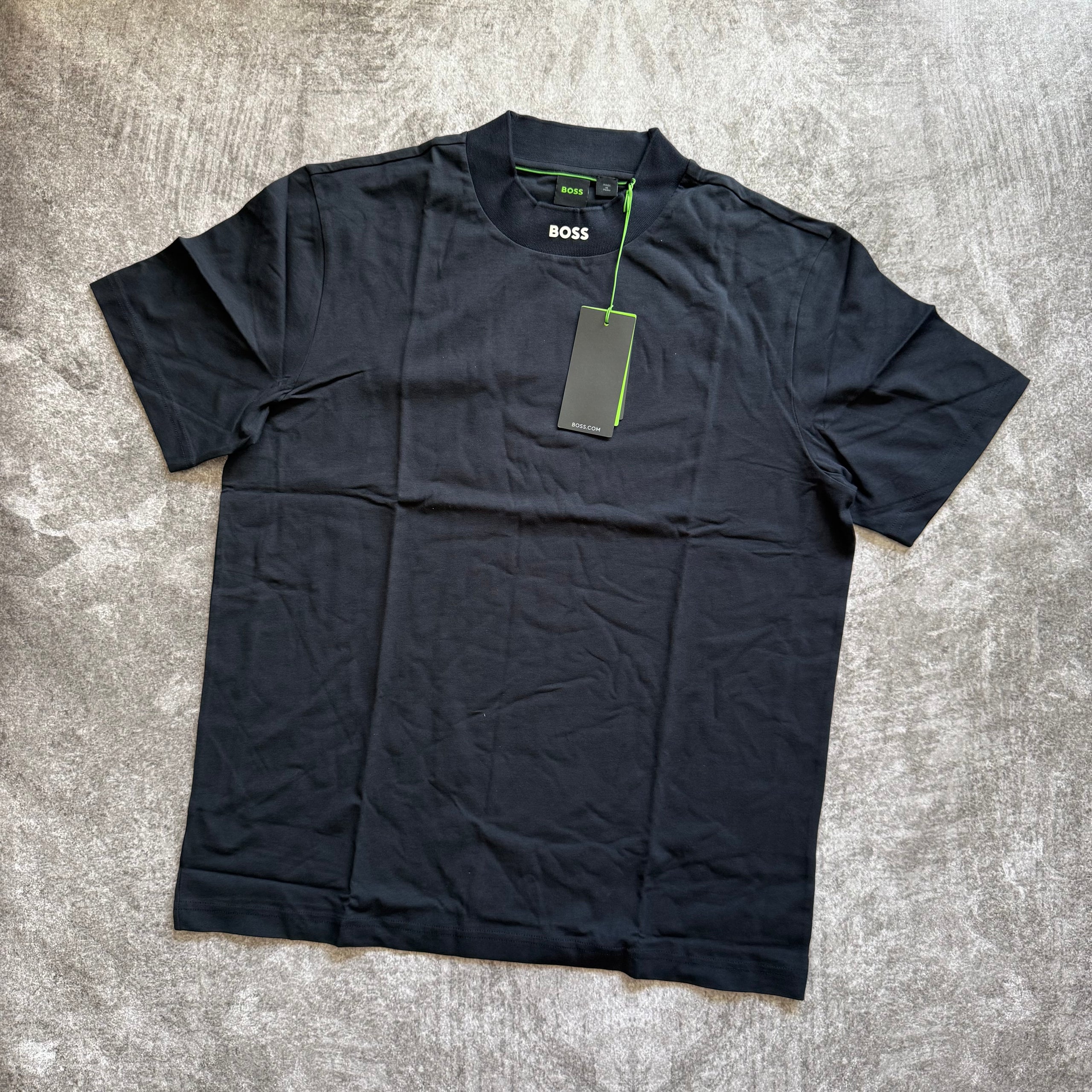 Remera Hugo Boss "Logo-collar cotton" - Black