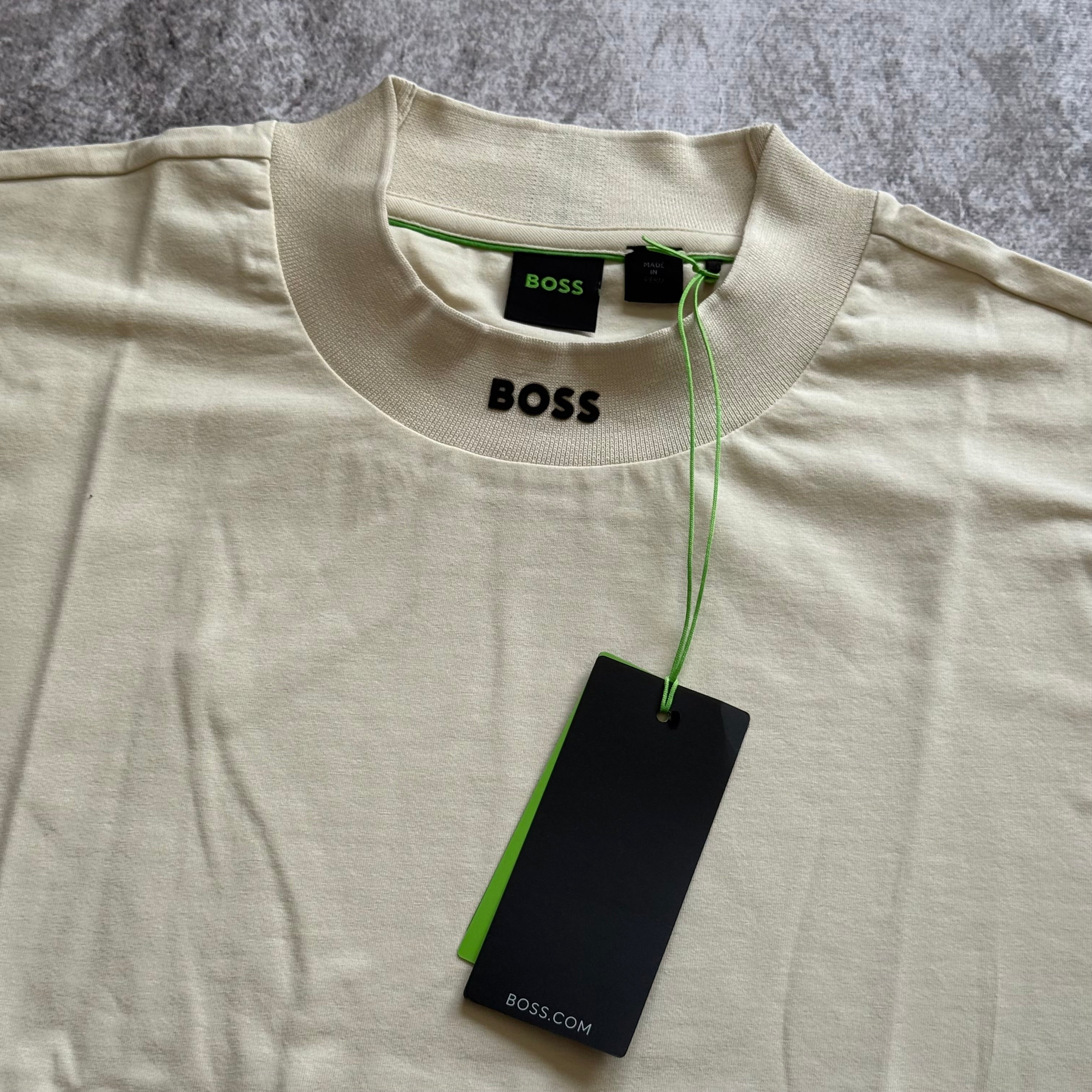 Remera Hugo Boss "Logo-collar cotton" - White