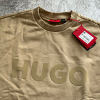 Crewneck Hugo Boss "Oversize-fit tonal logo" - Beige