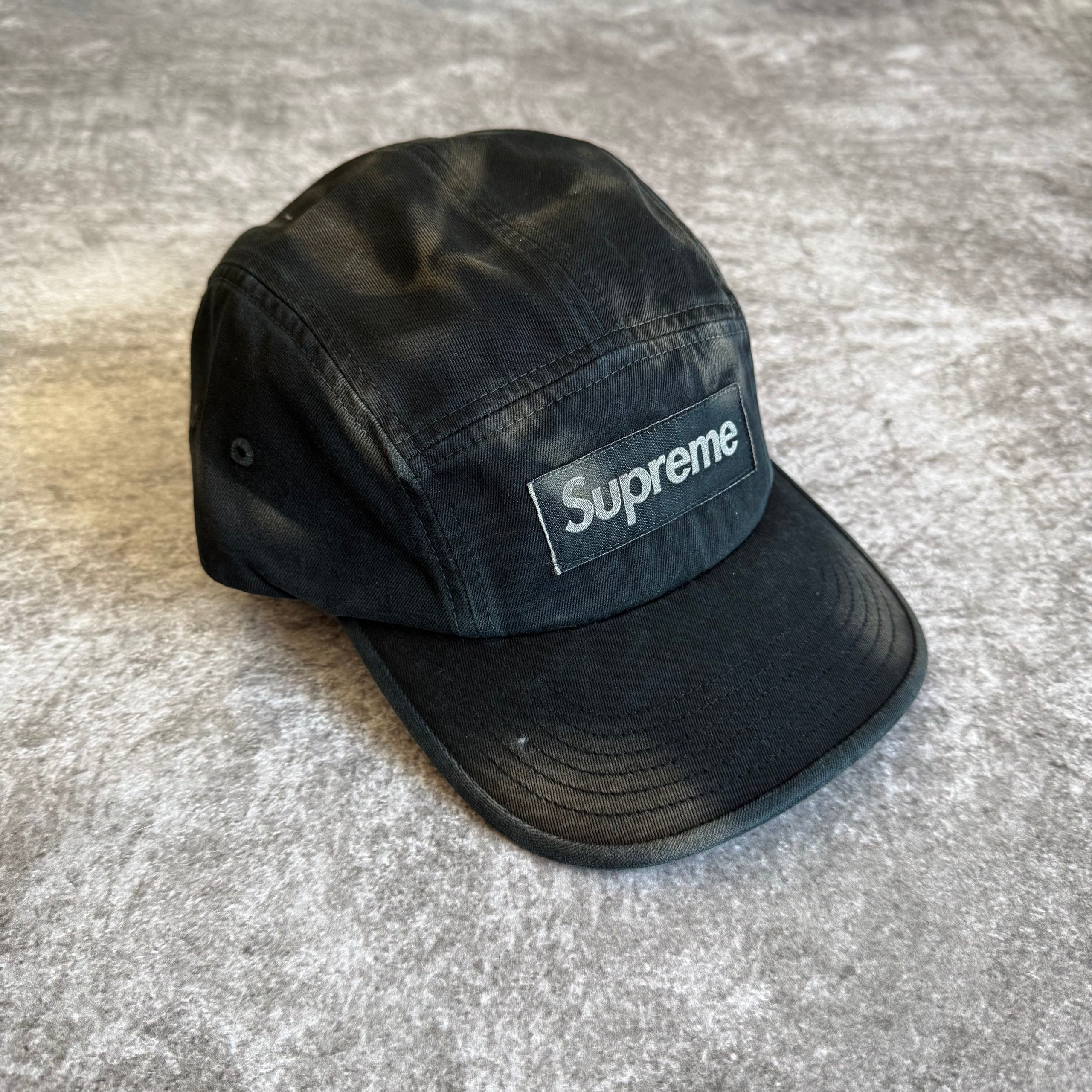 Overdyed Camp Cap Supreme - Black