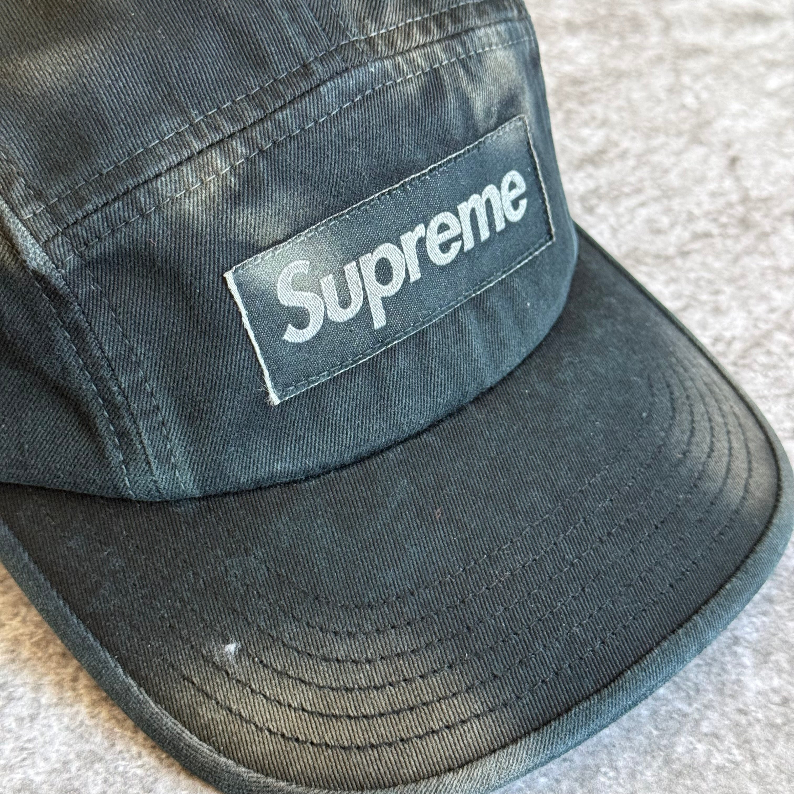 Overdyed Camp Cap Supreme - Black