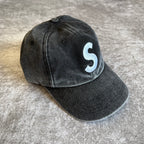 Pigment Coated S Logo 6-Panel Supreme - Black