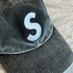 Pigment Coated S Logo 6-Panel Supreme - Black