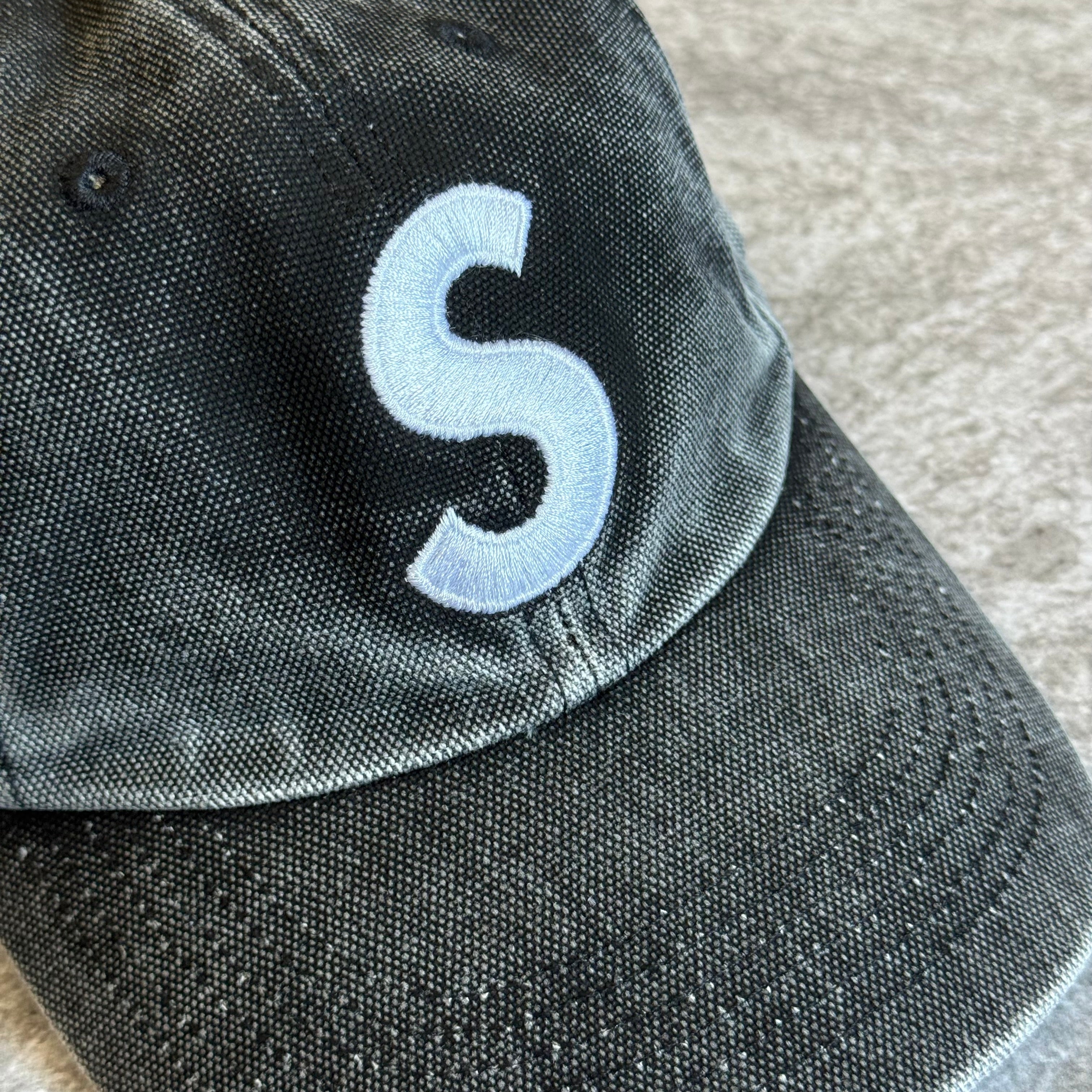 Pigment Coated S Logo 6-Panel Supreme - Black