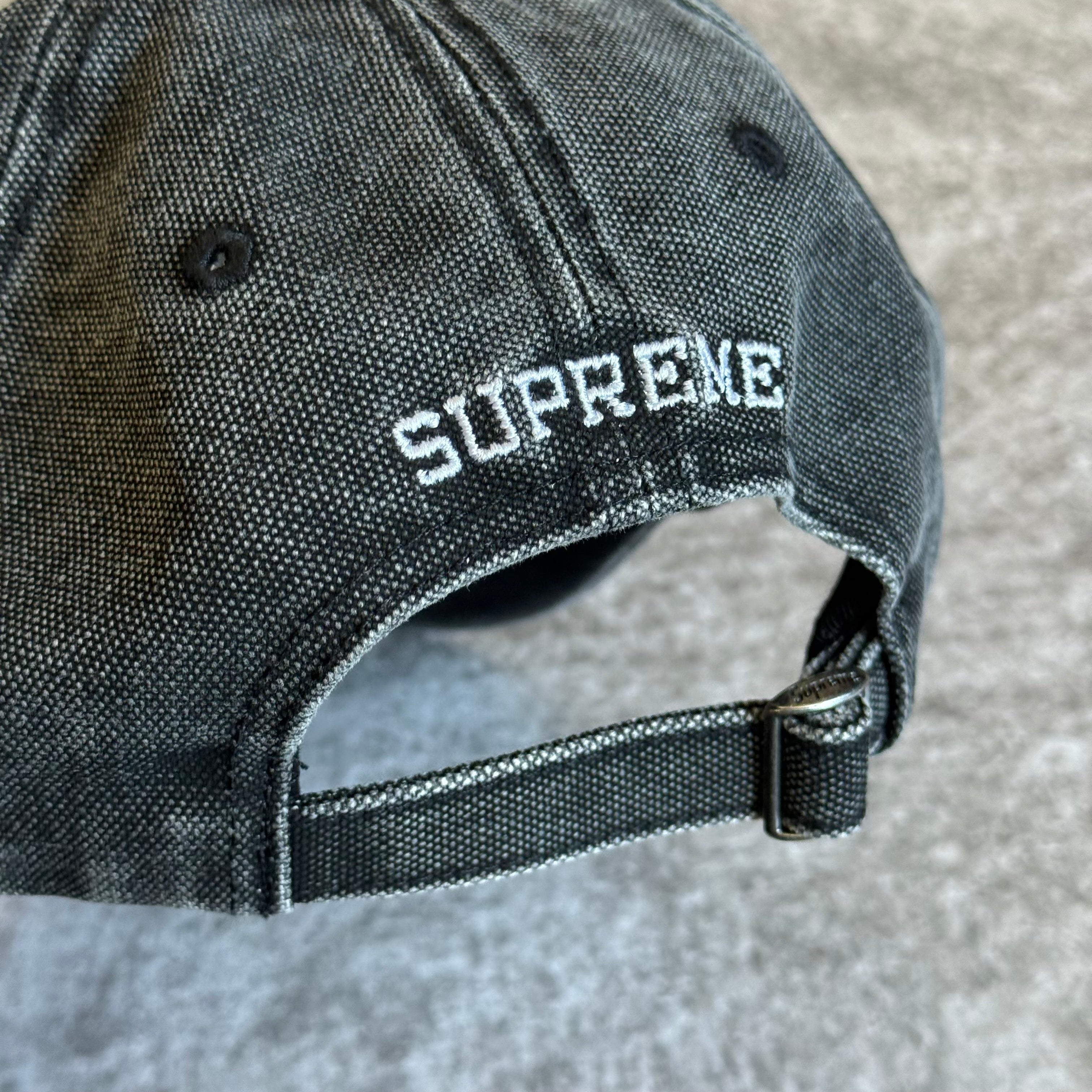Pigment Coated S Logo 6-Panel Supreme - Black