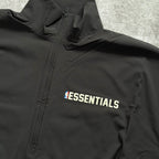 Nylon NBA 1/2 Zip Track Jacket - Black