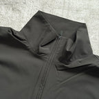 Nylon NBA 1/2 Zip Track Jacket - Black