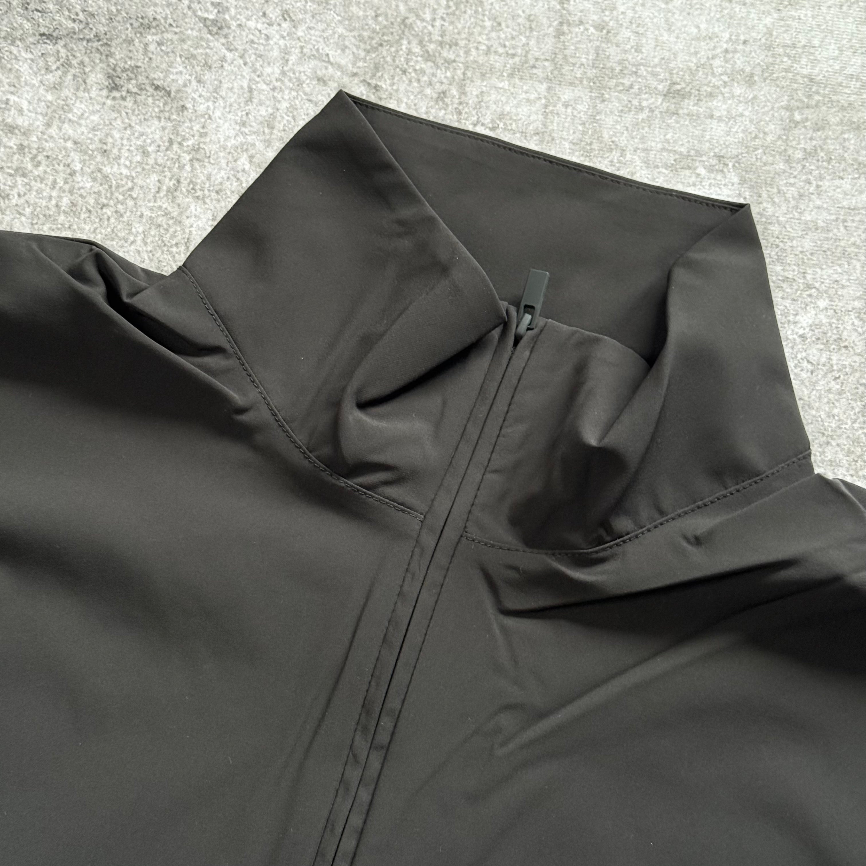 Nylon NBA 1/2 Zip Track Jacket - Black