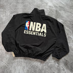 Nylon NBA 1/2 Zip Track Jacket - Black
