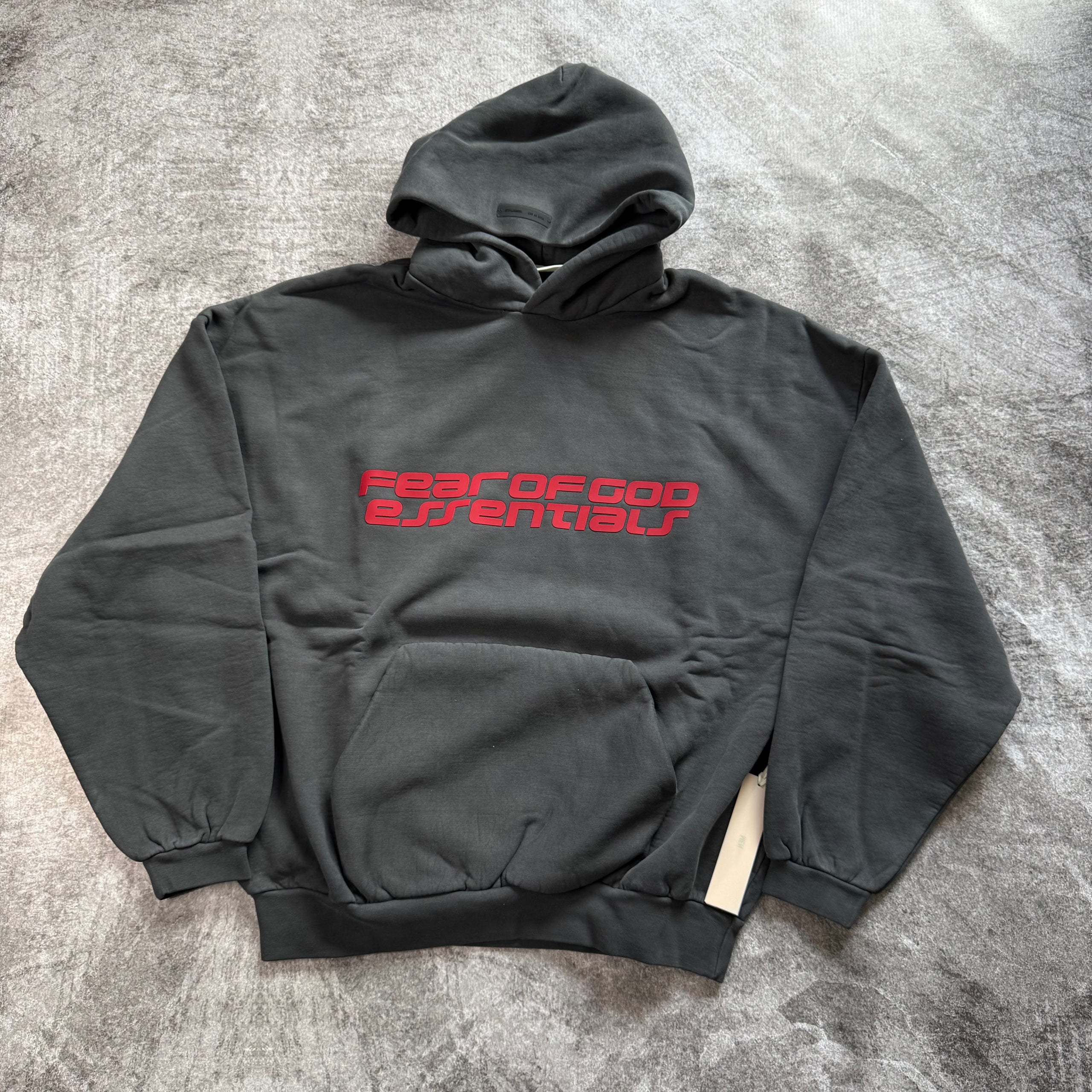 Essentials Heavy Fleece 90s Hoodie - Iron