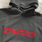 Essentials Heavy Fleece 90s Hoodie - Iron