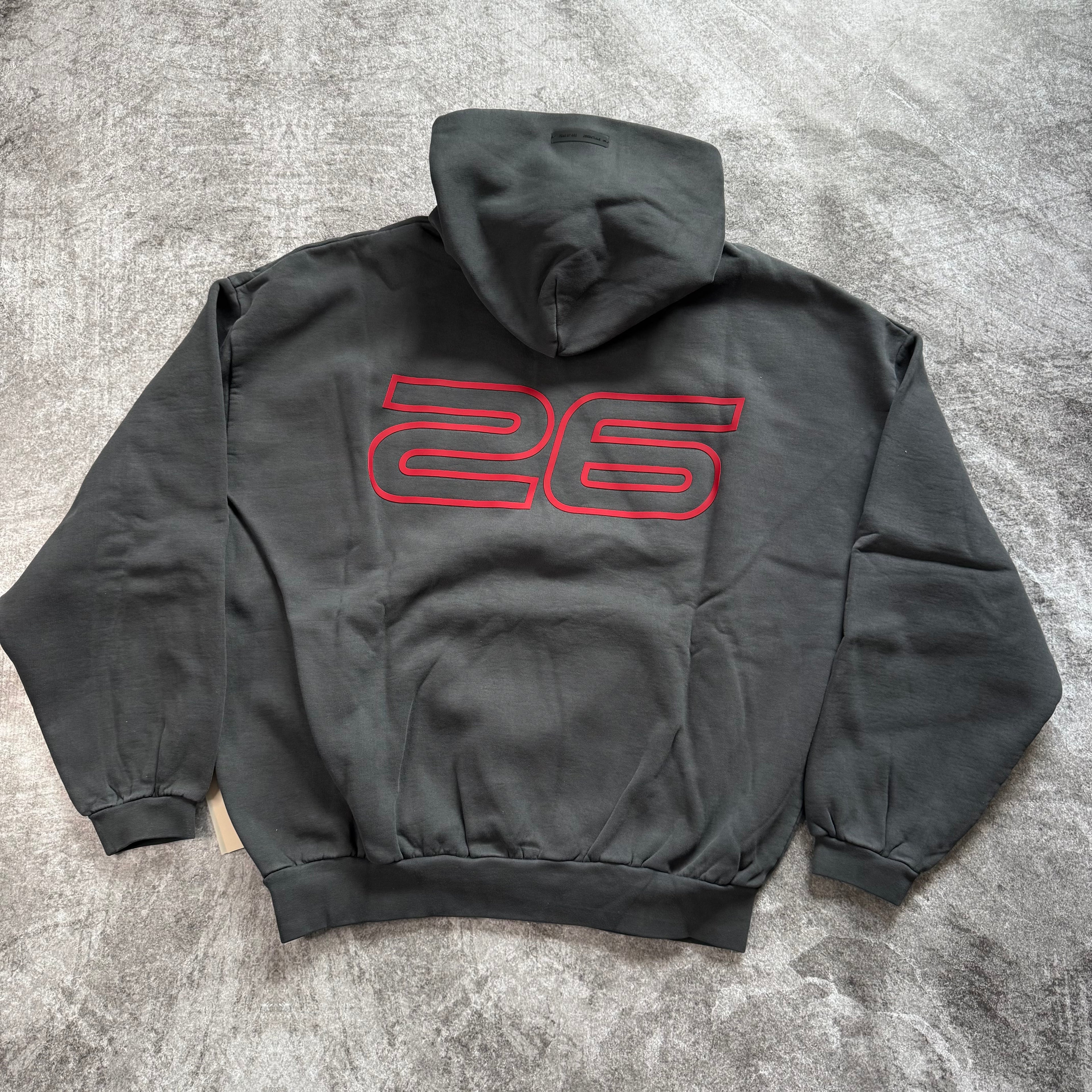 Essentials Heavy Fleece 90s Hoodie - Iron