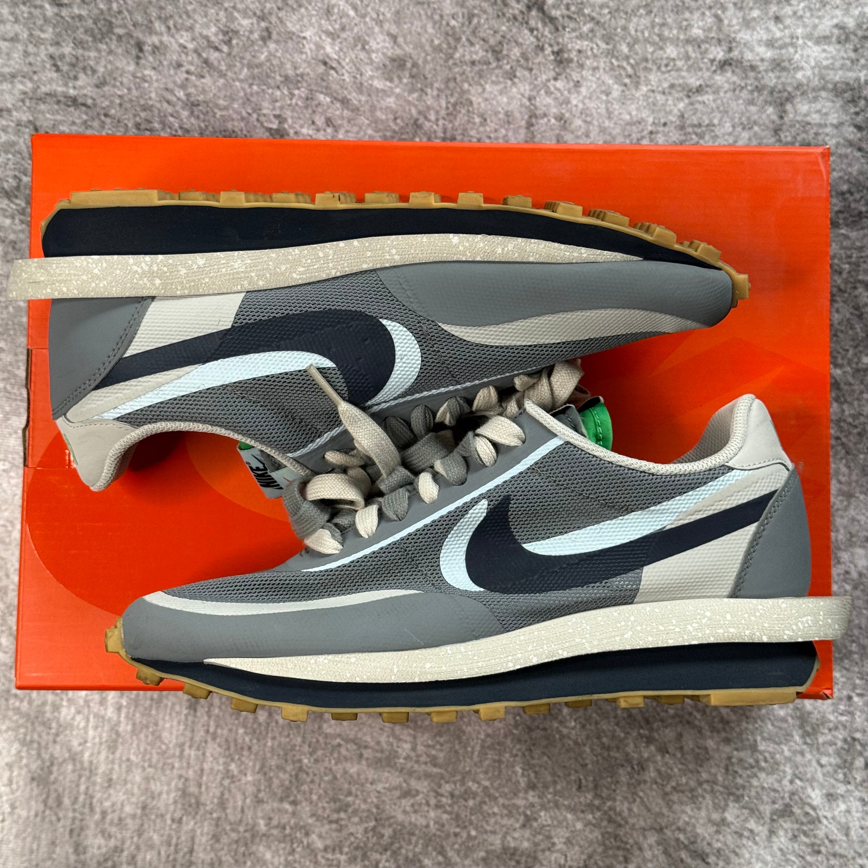 Nike LD Waffle sacai CLOT Kiss of Death 2 Cool Grey - VNDS