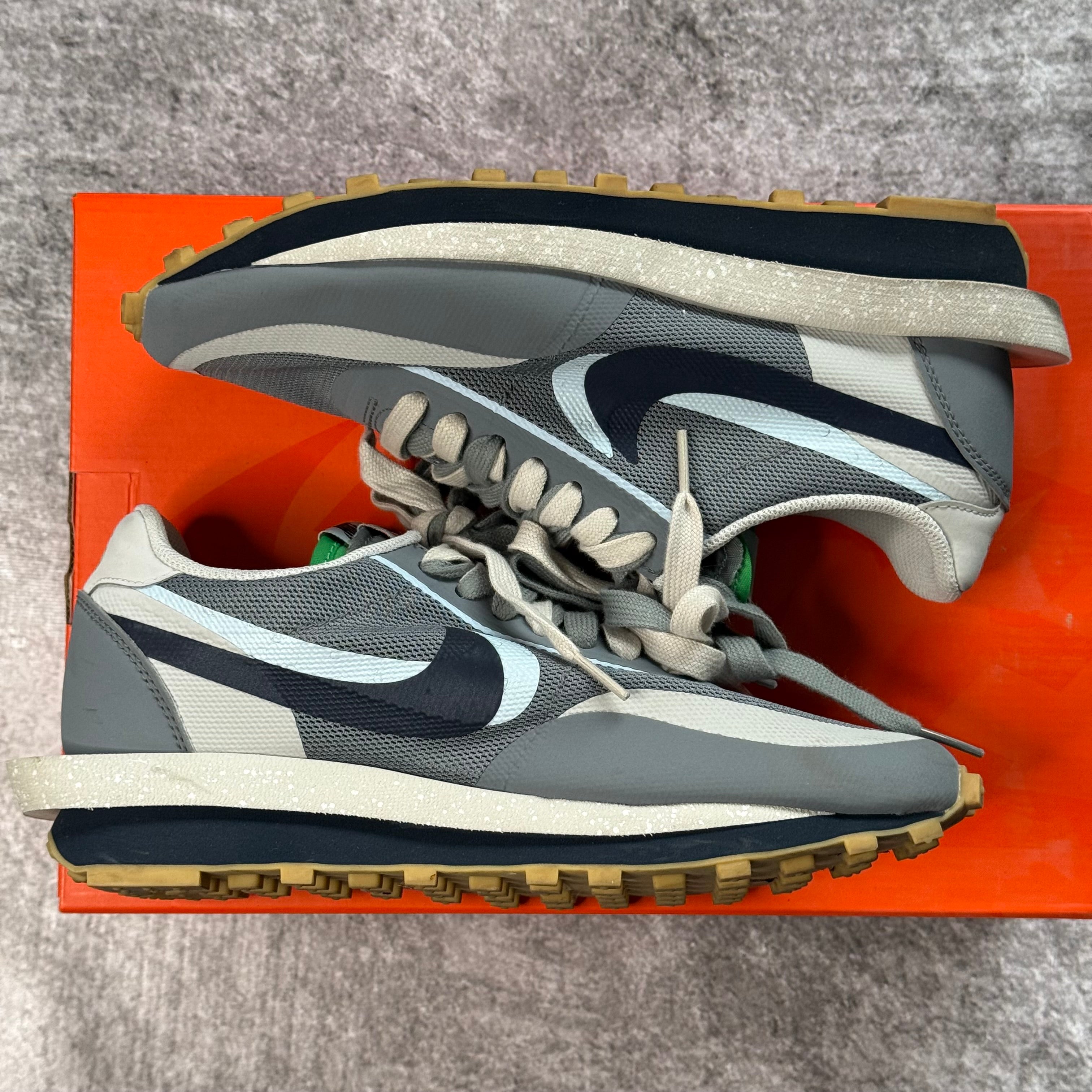 Nike LD Waffle sacai CLOT Kiss of Death 2 Cool Grey - VNDS