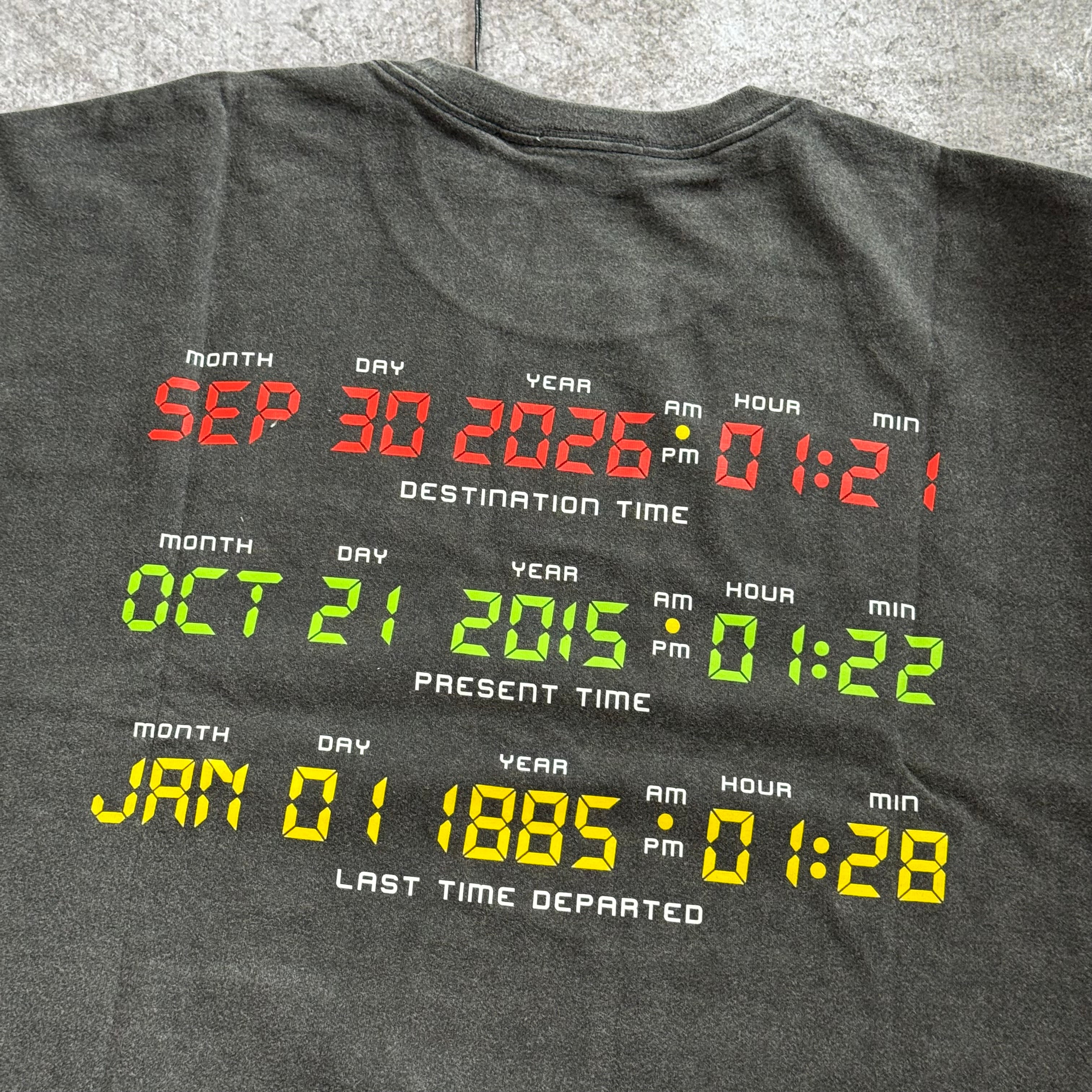 Remera Kith for Back to the Future DeLorean Vintage Tee - Black