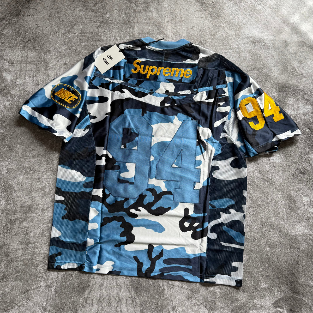 Camiseta Supreme®/Nike® "Football Jersey" - Blue camo