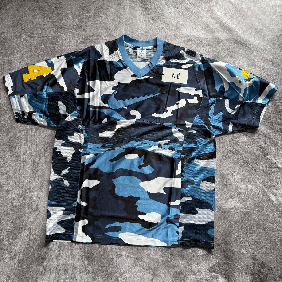 Camiseta Supreme®/Nike® "Football Jersey" - Blue camo