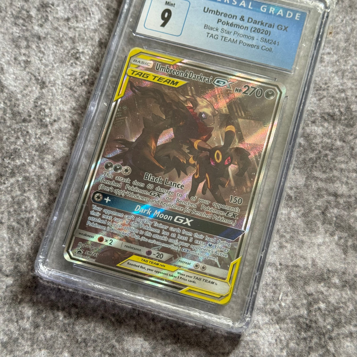 Umbreon & Darkrai GX #SM241 Promo - GRADED CGC 9 (FS)