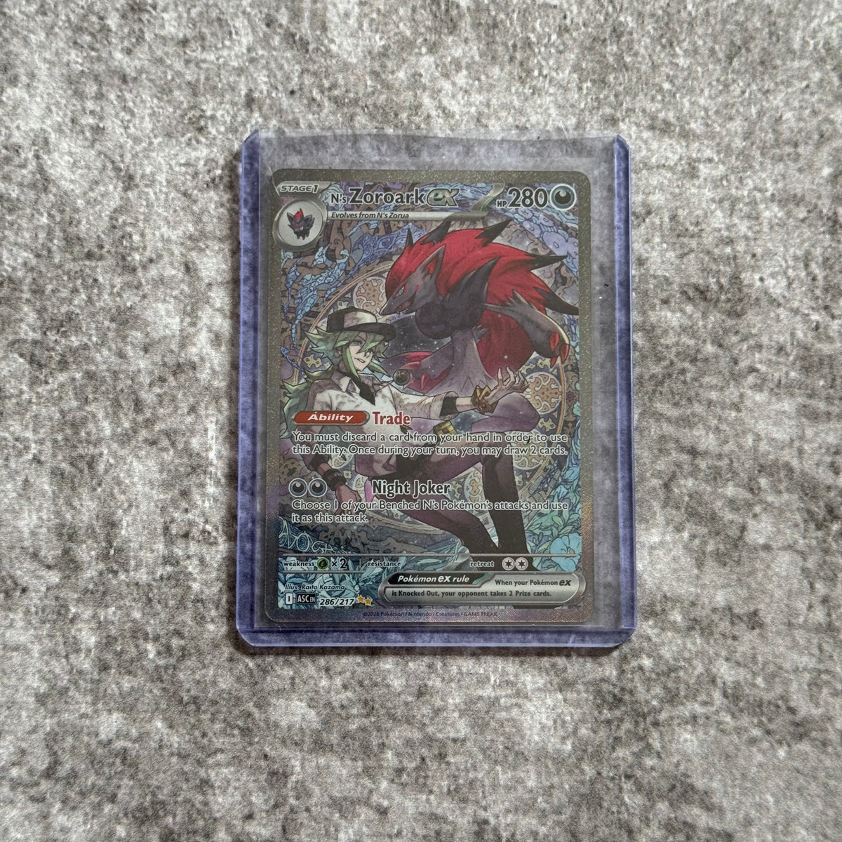 N's Zoroark ex #286 Pokemon Ascended Heroes - NM (FS)