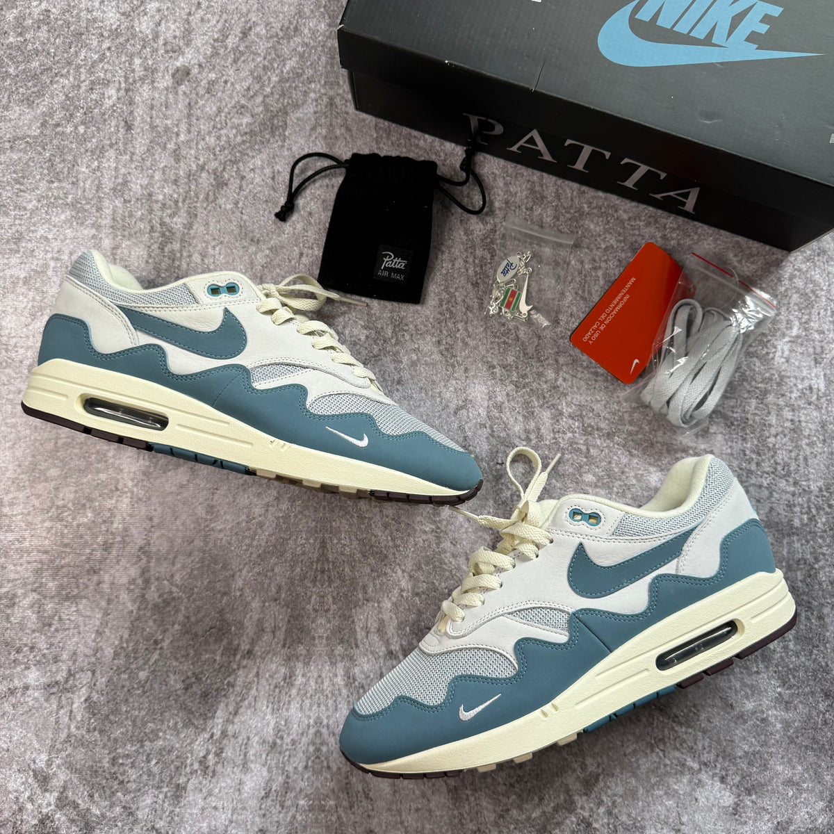 Air Max 1 Patta Waves Noise Aqua - VNDS (JO)